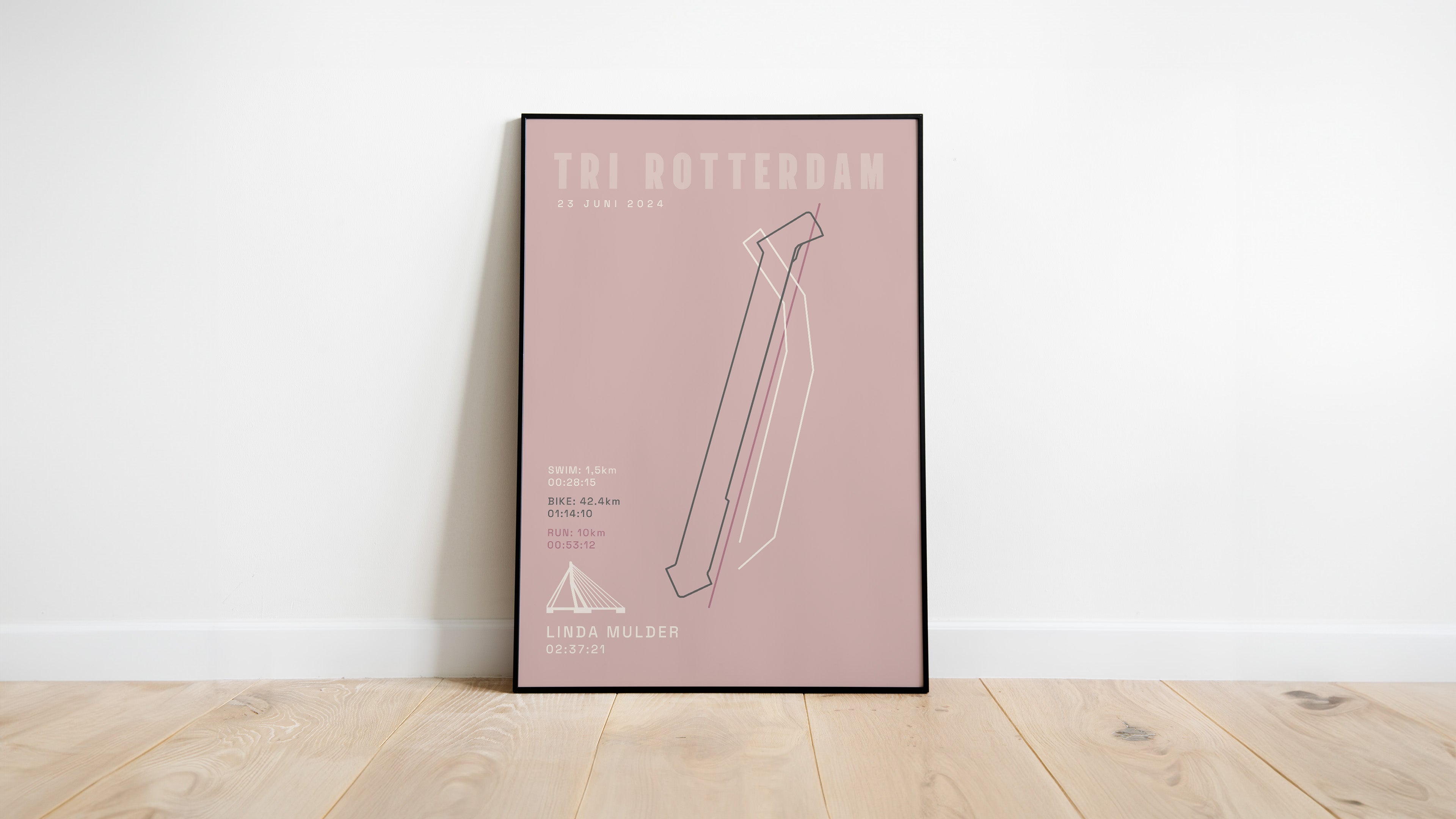 Tri Rotterdam 2025 I Classic Solid I Poster