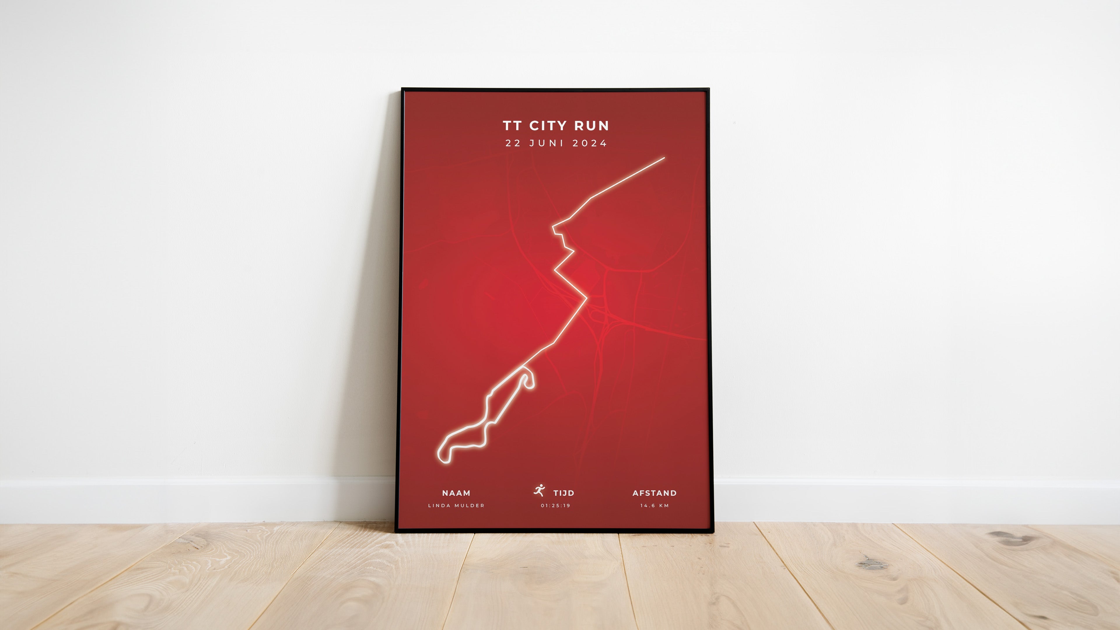 TT City Run - Modern Citymap - Poster