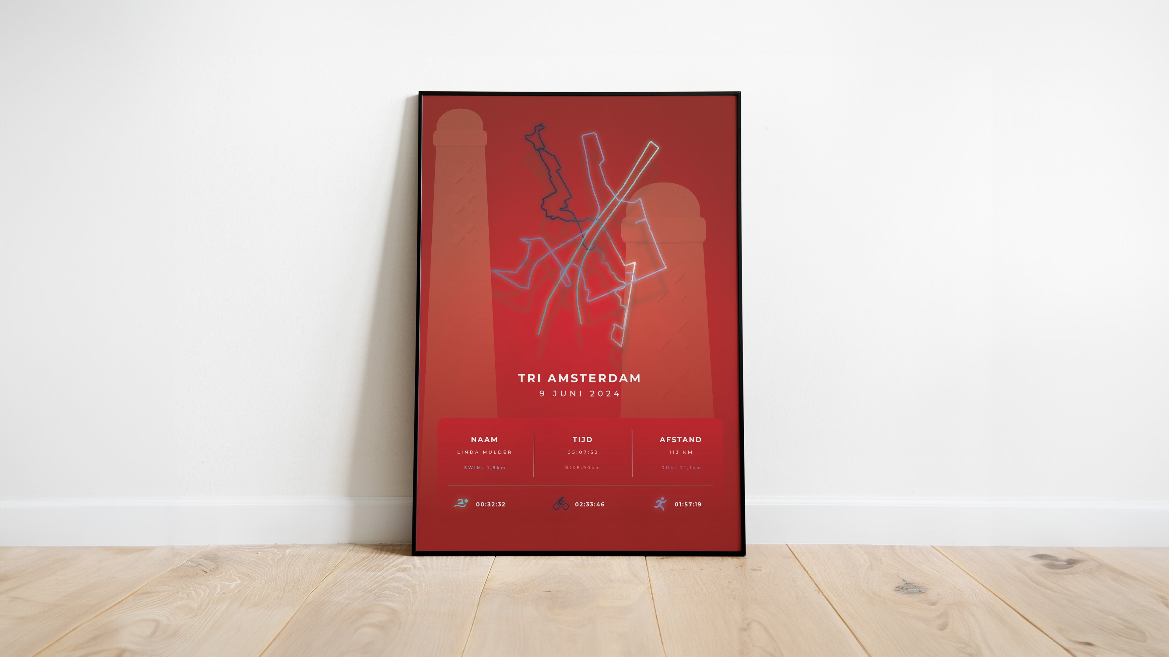 Tri Amsterdam 2024 - Stylish Landmark - Poster
