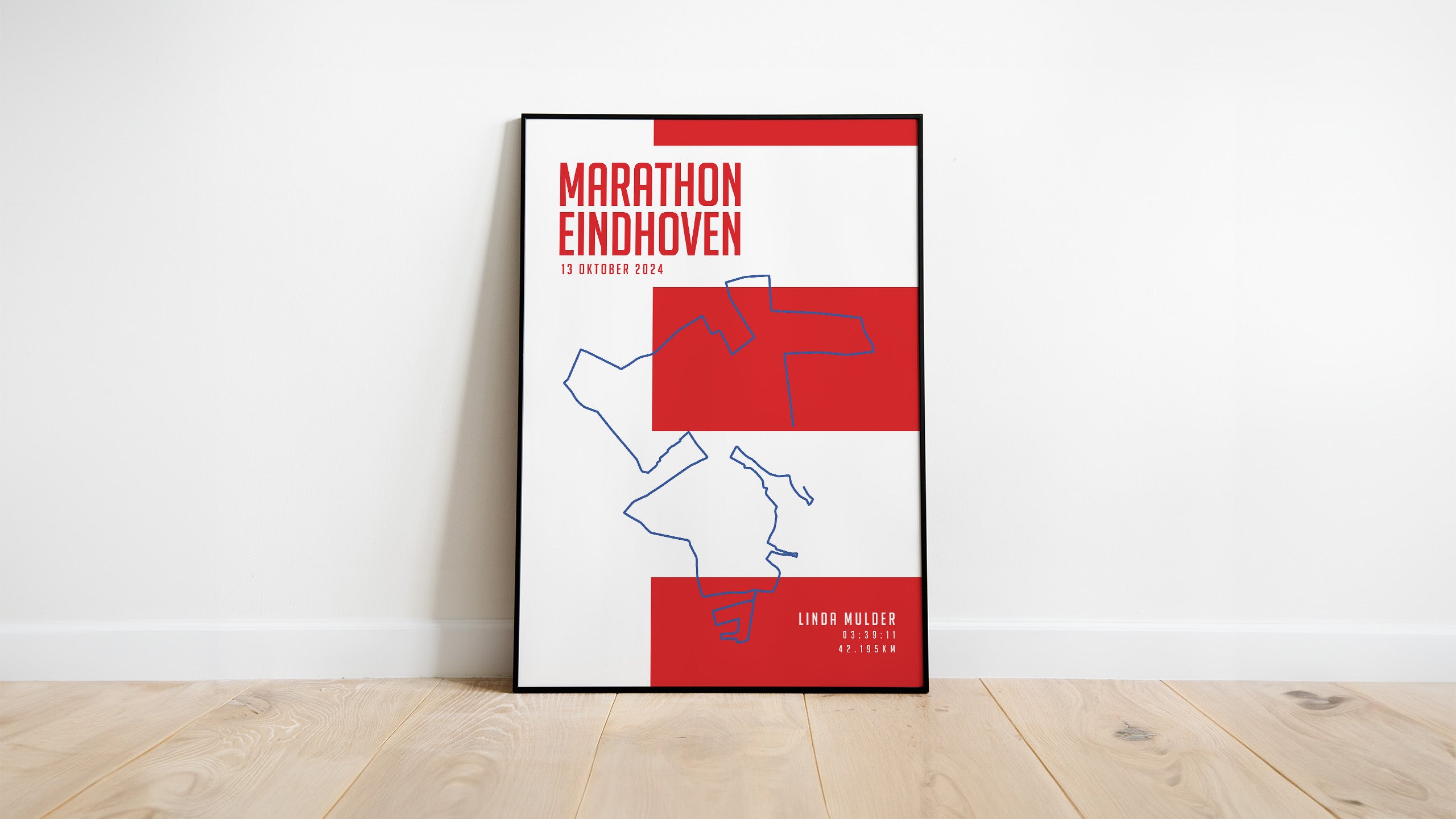 Marathon Eindhoven I City Flag I Poster