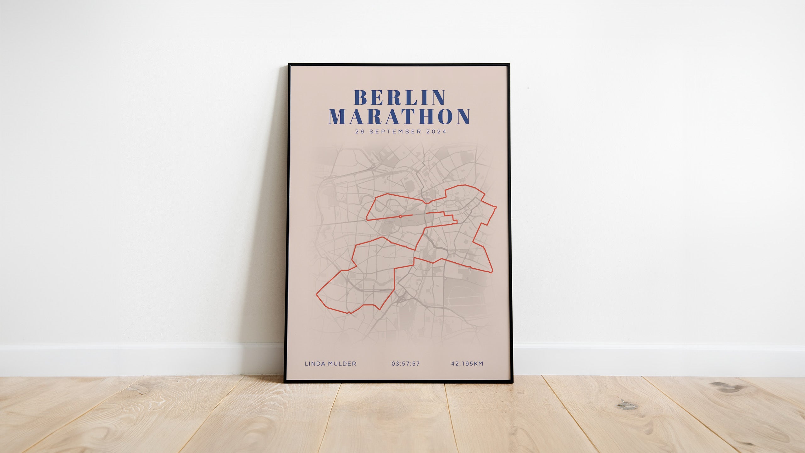 Berlijn Marathon 2025 I Classic Citymap I Poster