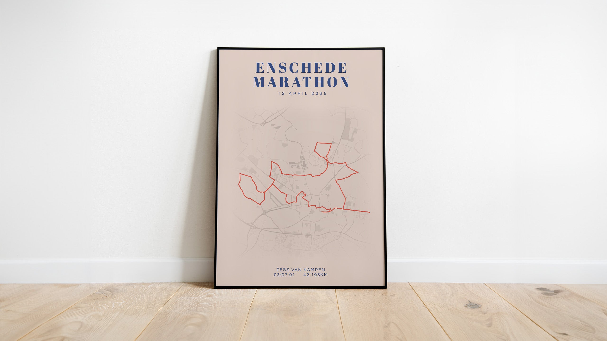 Enschede Marathon 2025 I Classic Citymap I Poster