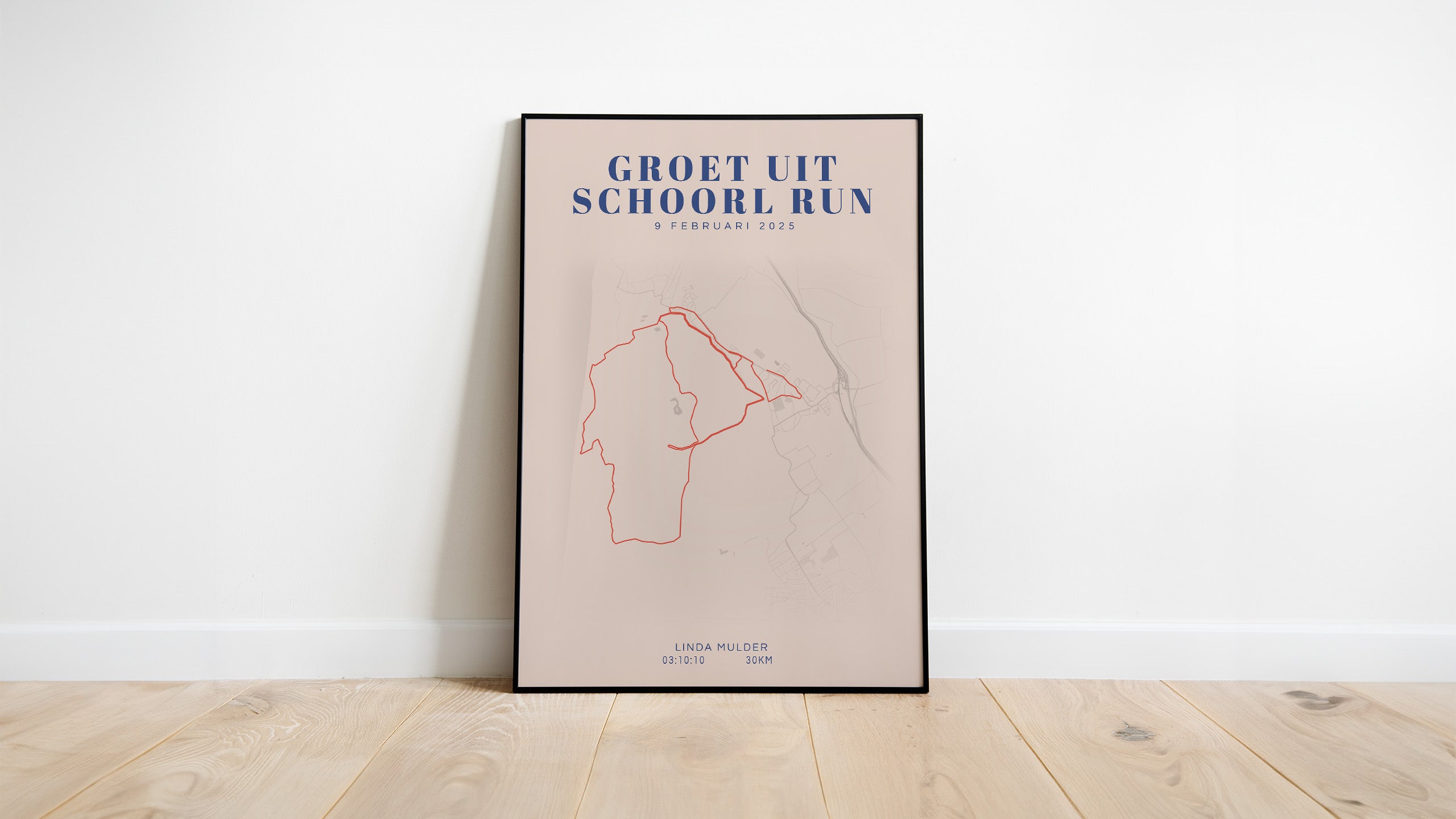 Groet uit Schoorl Run I Classic Citymap I Poster