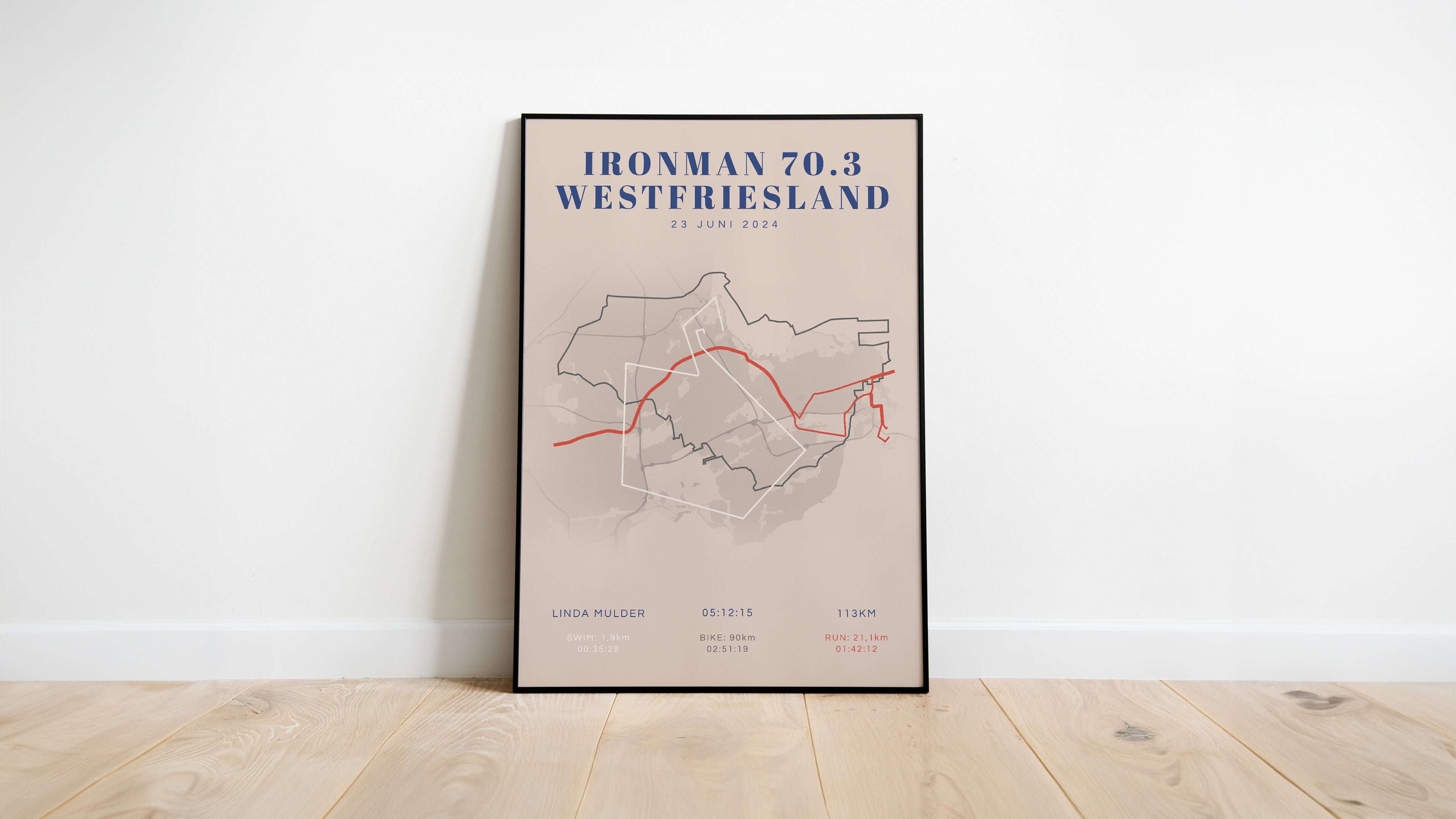 Ironman 70.3 Westfriesland 2024 - Classic Citymap - Poster