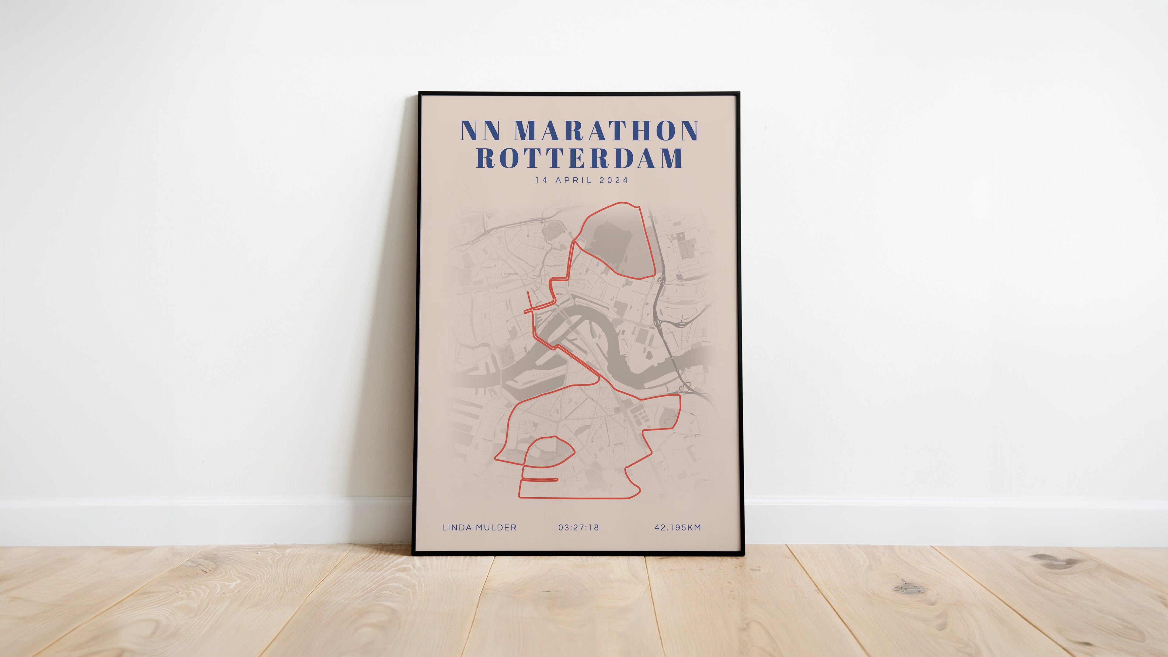 Marathon Rotterdam 2024 - Classic Citymap - Poster