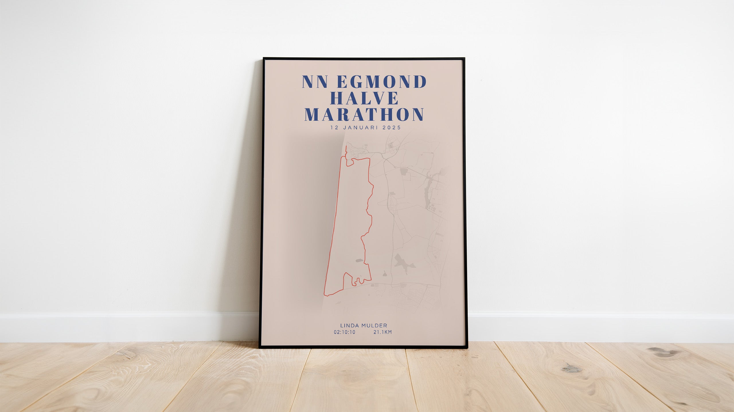 NN Egmond Halve Marathon I Classic Citymap I Poster