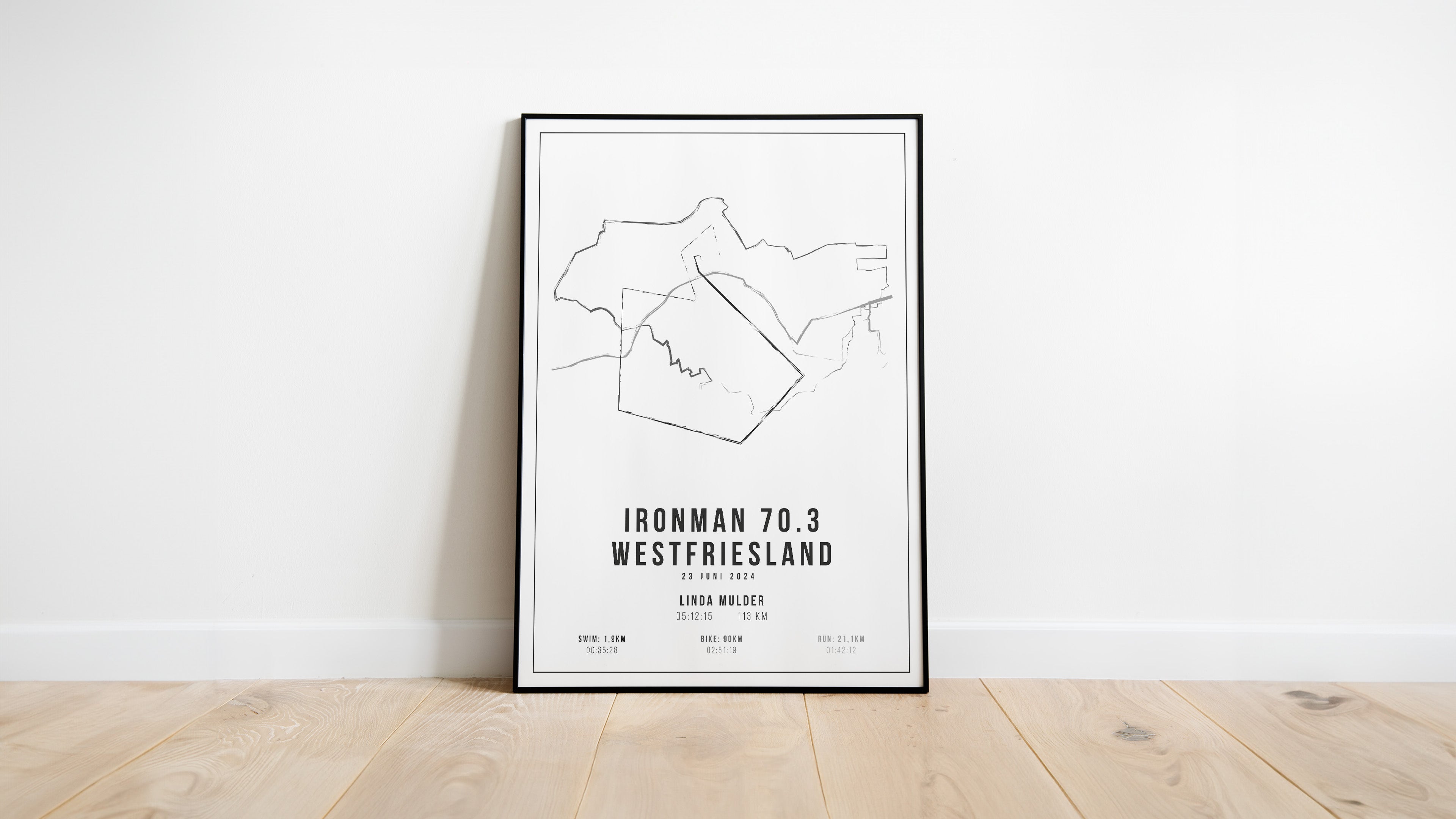 Ironman 70.3 Westfriesland 2024 - Handmade Drawing - Poster