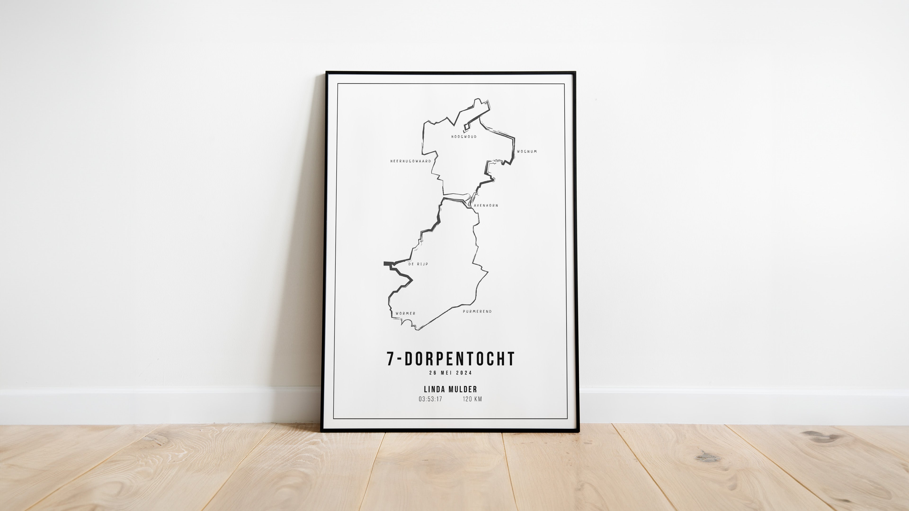 7-Dorpentocht - Handmade Drawing - Poster