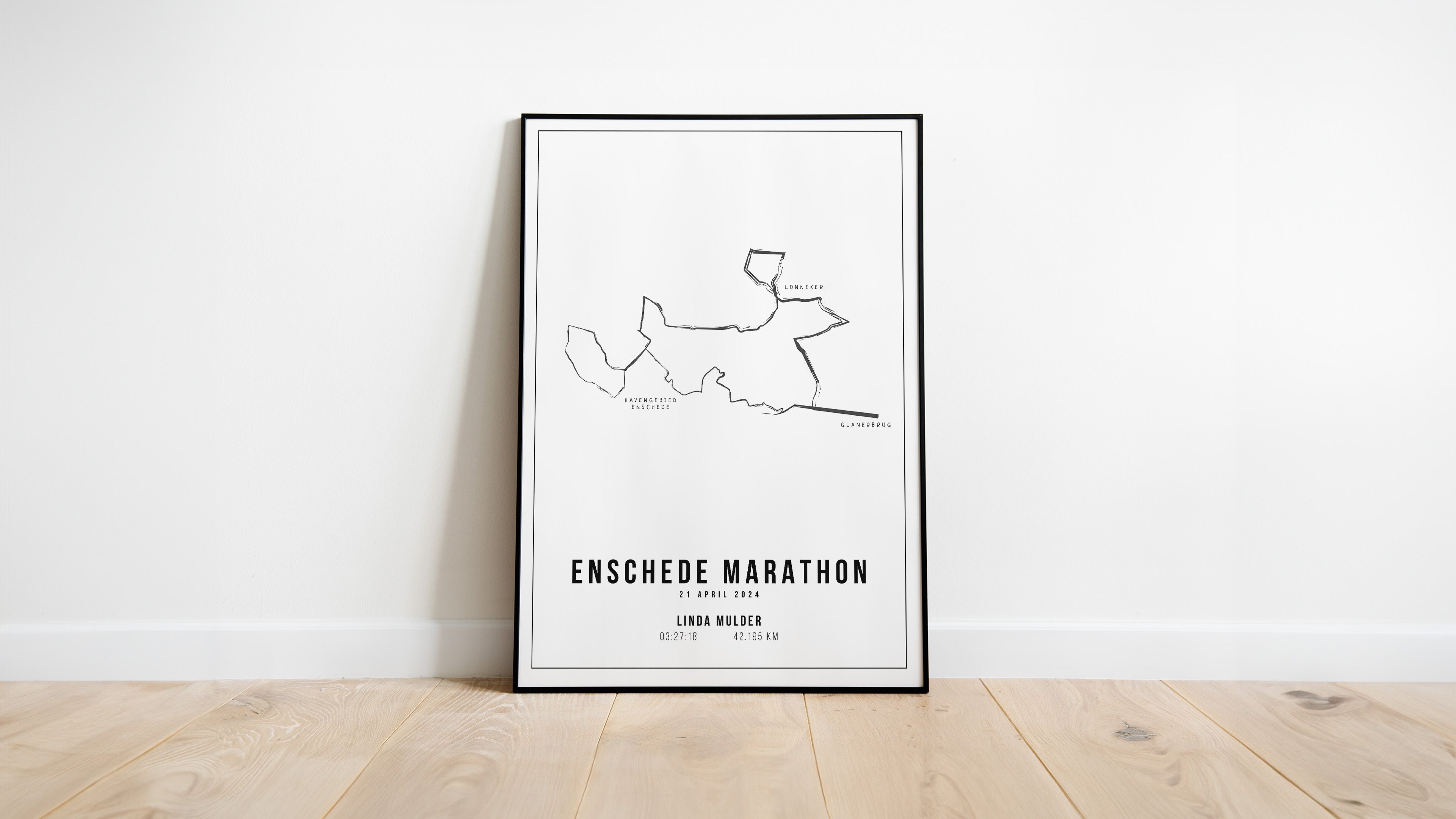 Enschede Marathon 2024 - Handmade Drawing - Poster