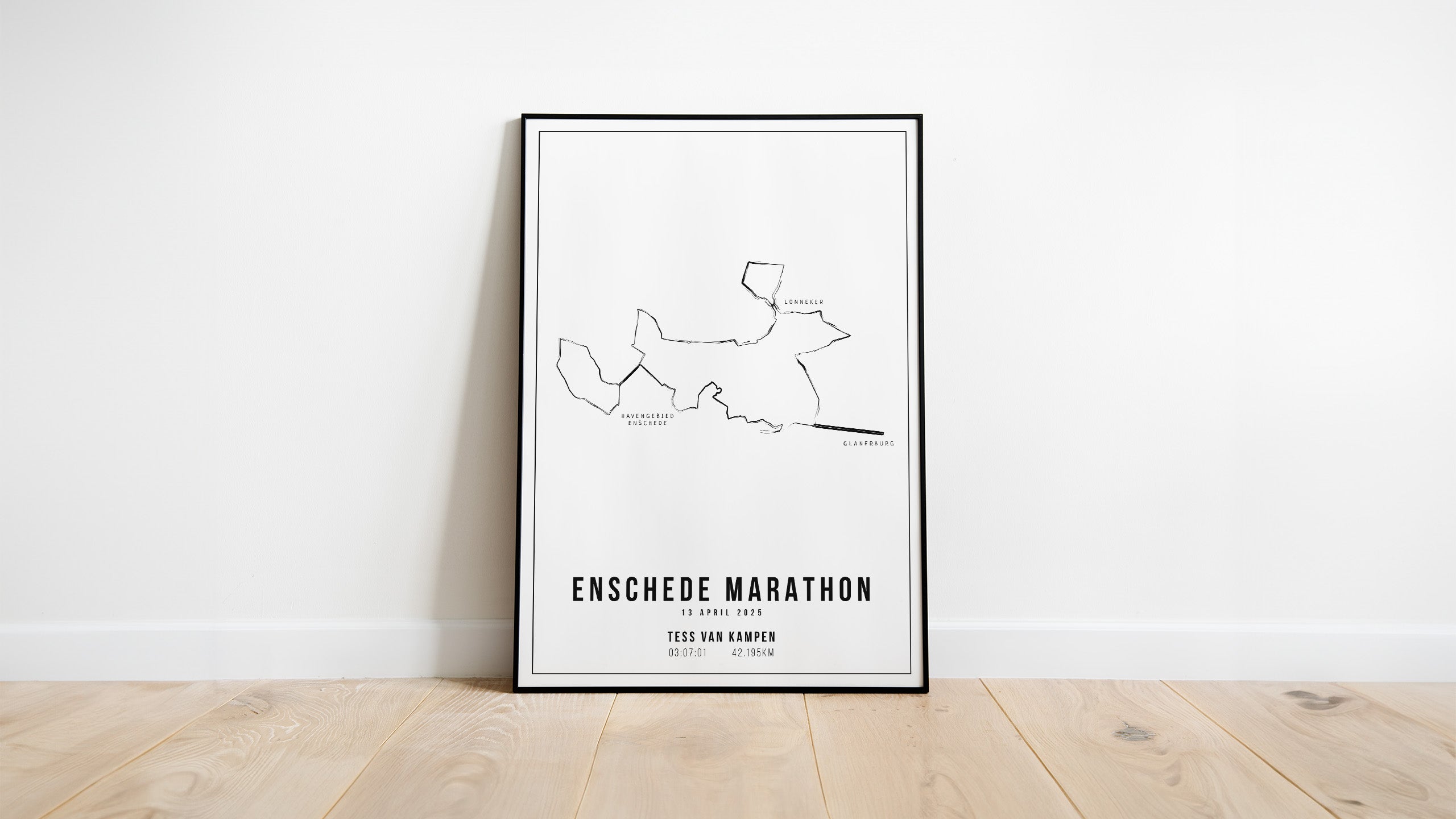 Enschede Marathon 2025 I Handmade Drawing I Poster