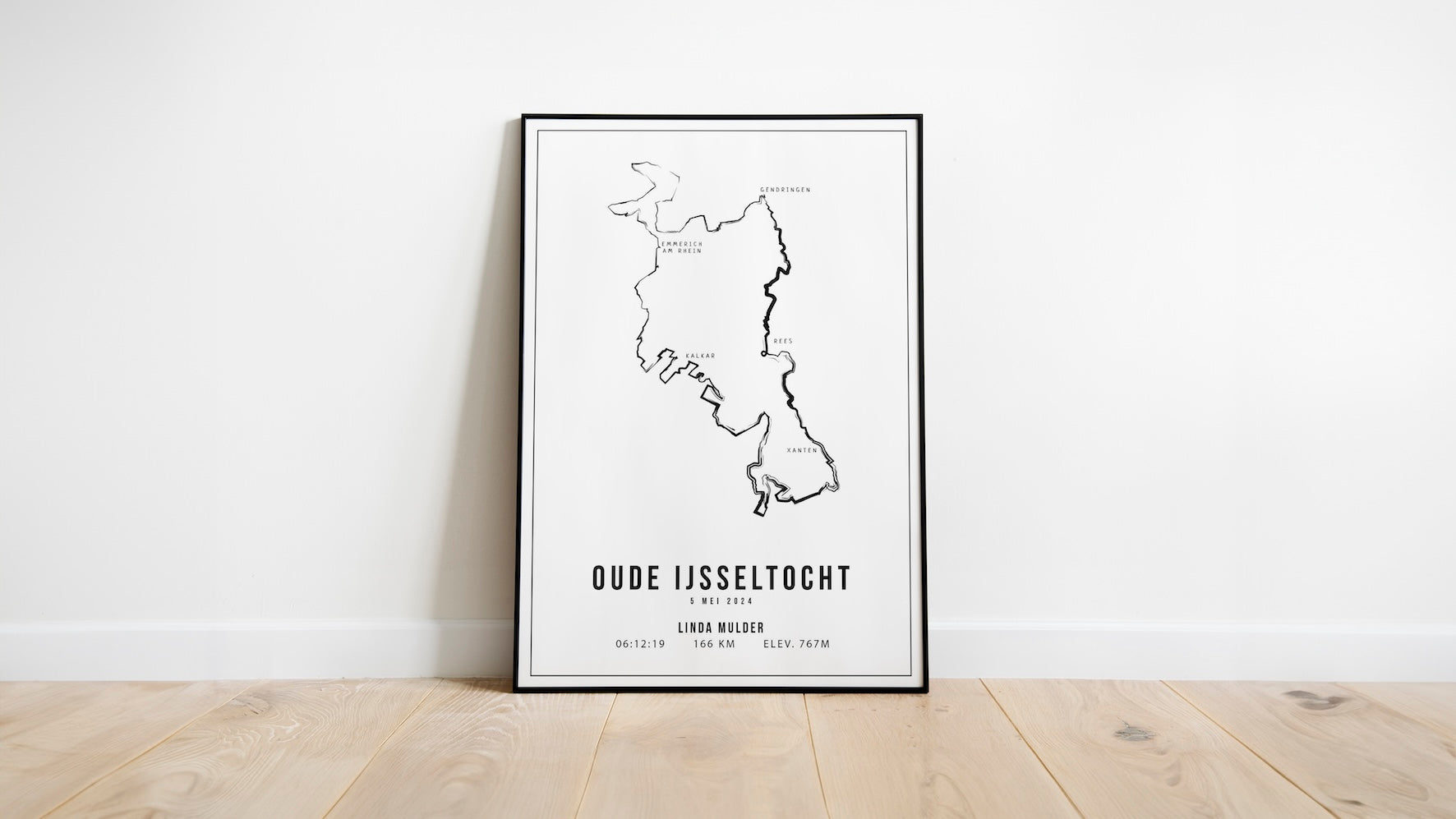 Oude IJsseltocht - Handmade Drawing - Poster