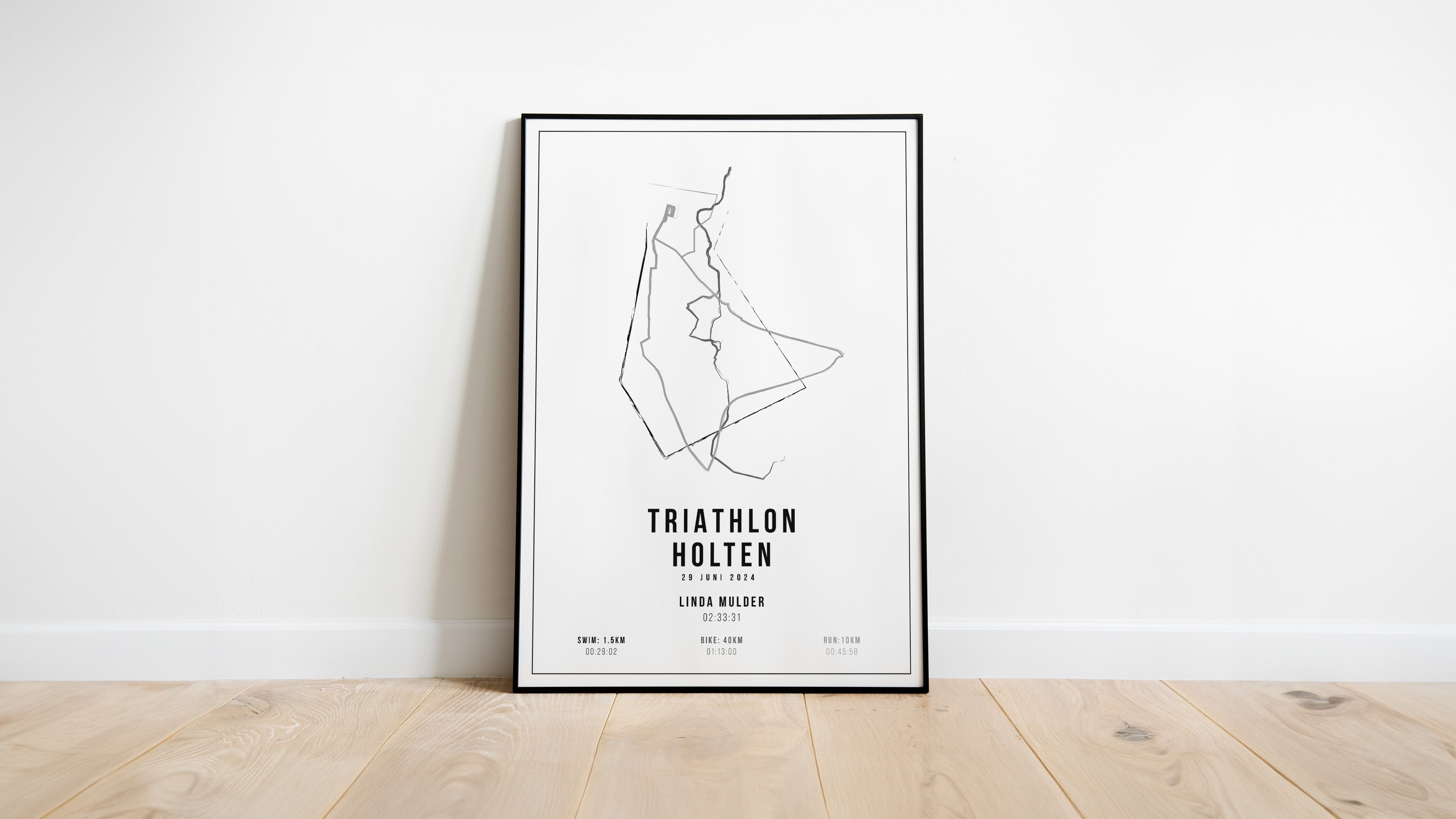 Triathlon Holten 2024 - Handmade Drawing - Poster