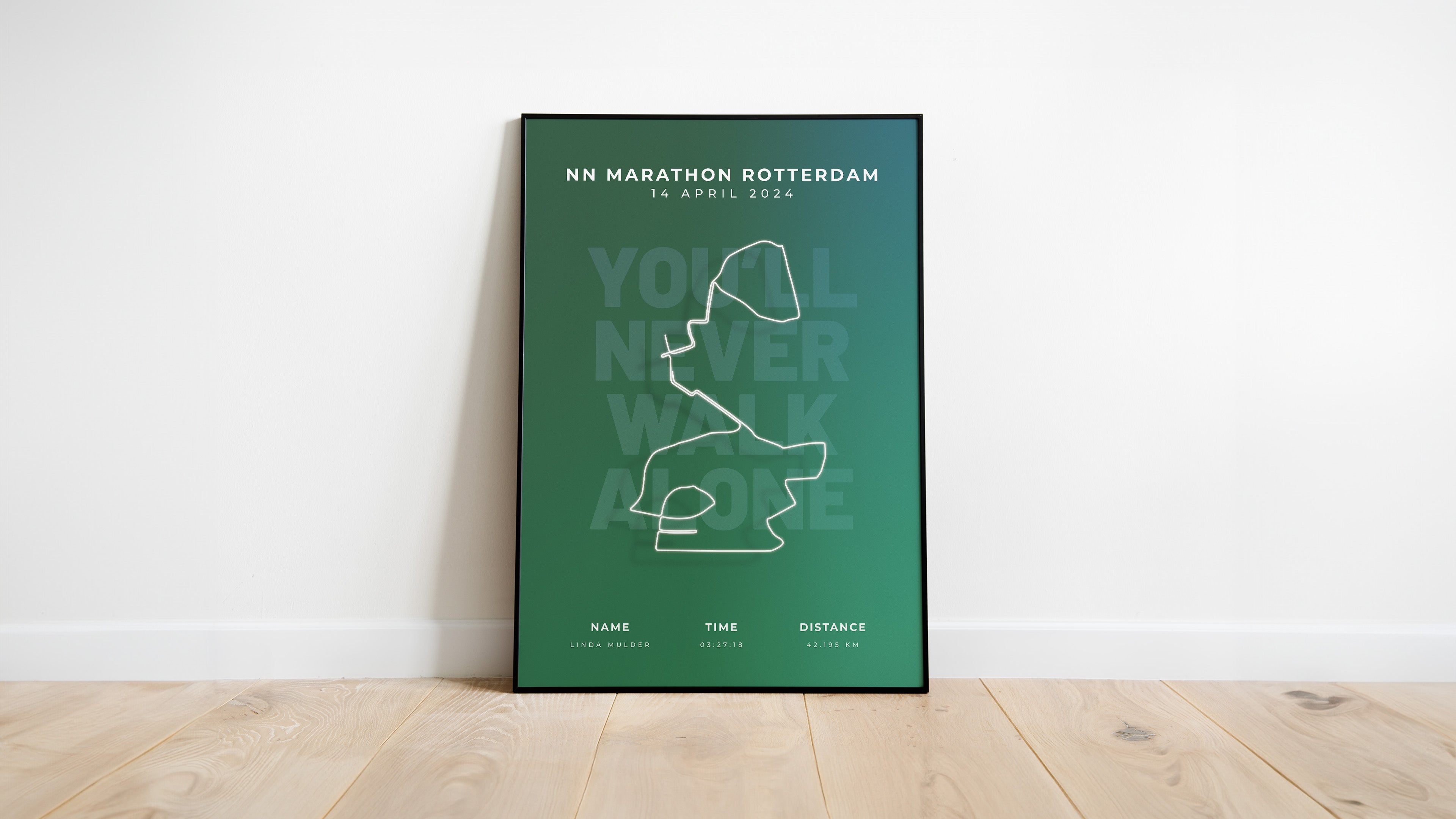 Marathon Rotterdam 2024 - LIMITED EDITION - You'll Never Walk Alone - Lee Towers - Poster
