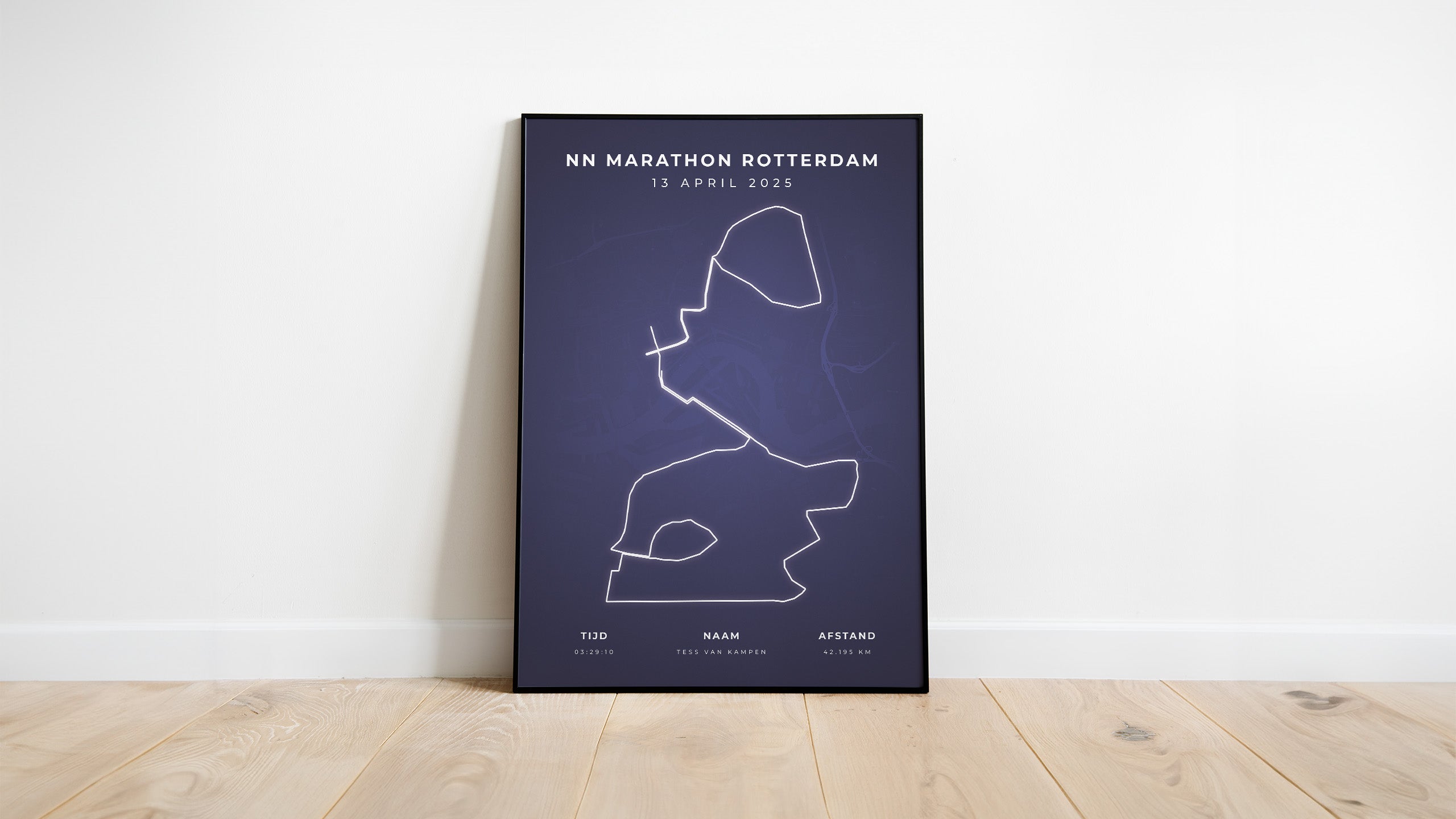Marathon Rotterdam 2025 I Modern Citymap I Poster