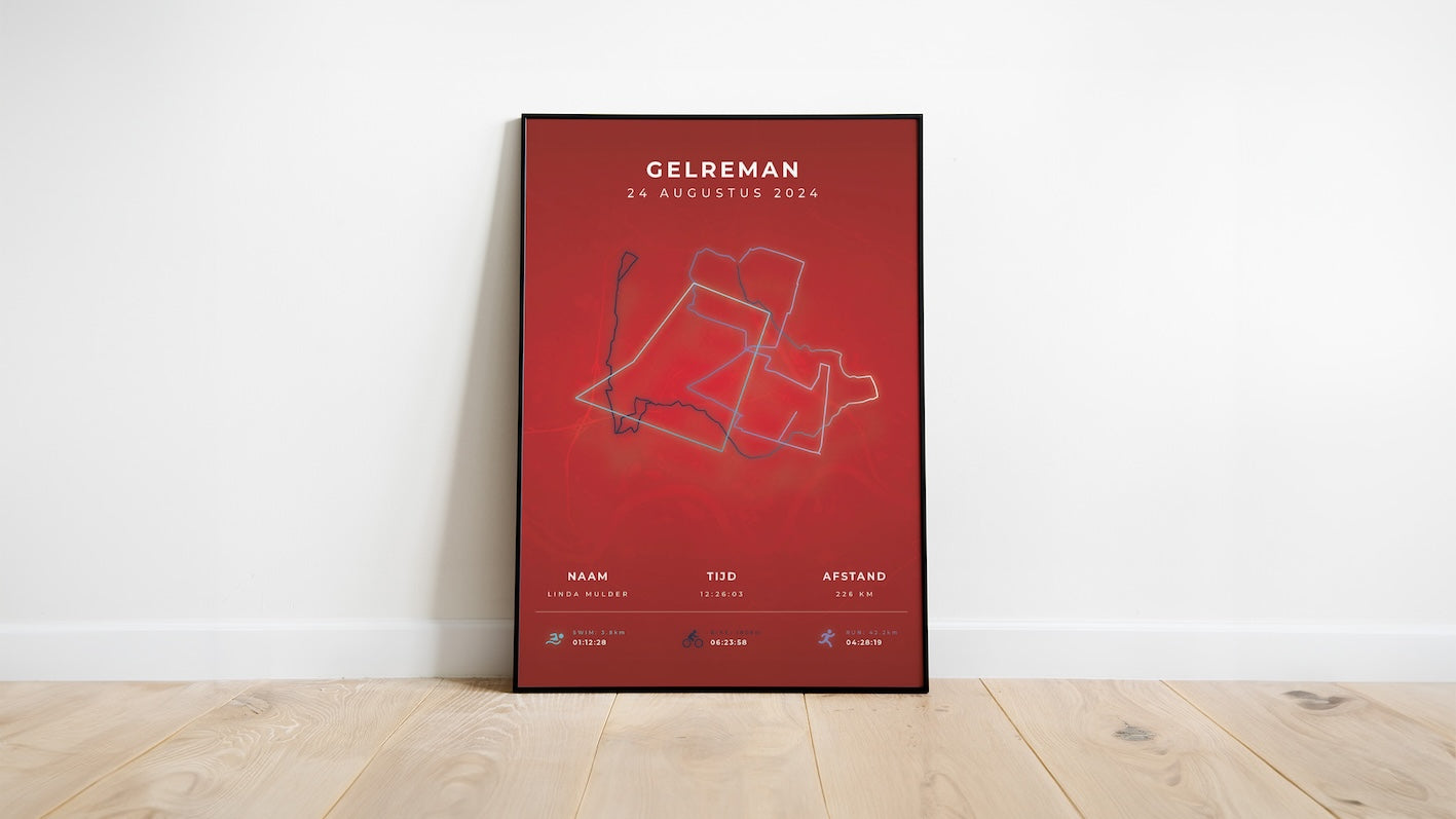 Poster met naam I Gelreman 2024 I Modern Citymap
