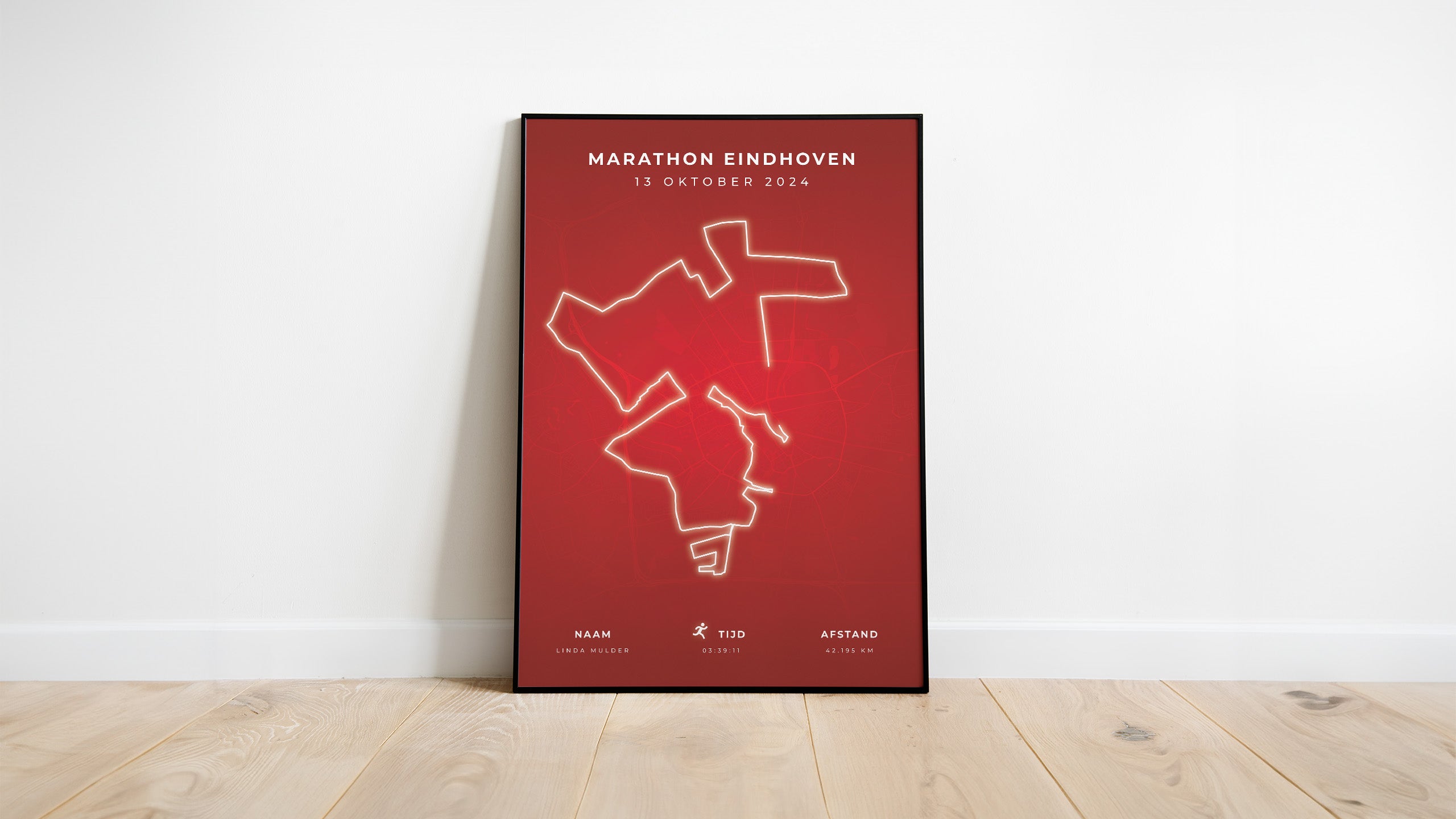 Marathon Eindhoven I Modern Citymap I Poster