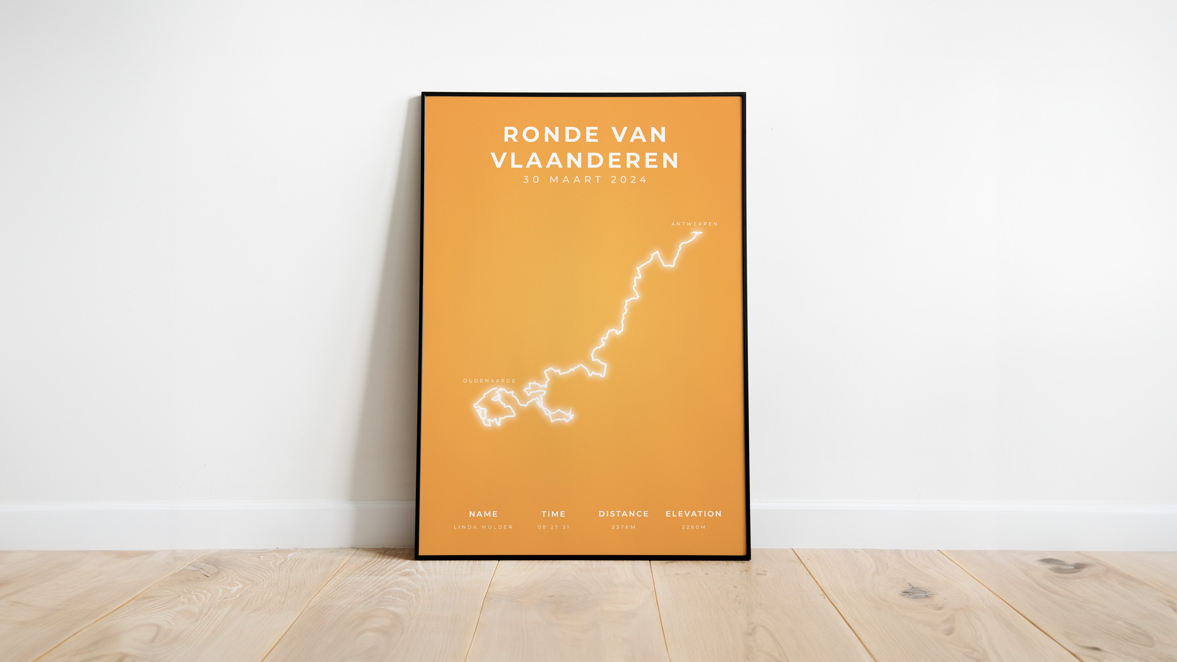 Ronde van Vlaanderen 2024 - Modern Citymap - Poster