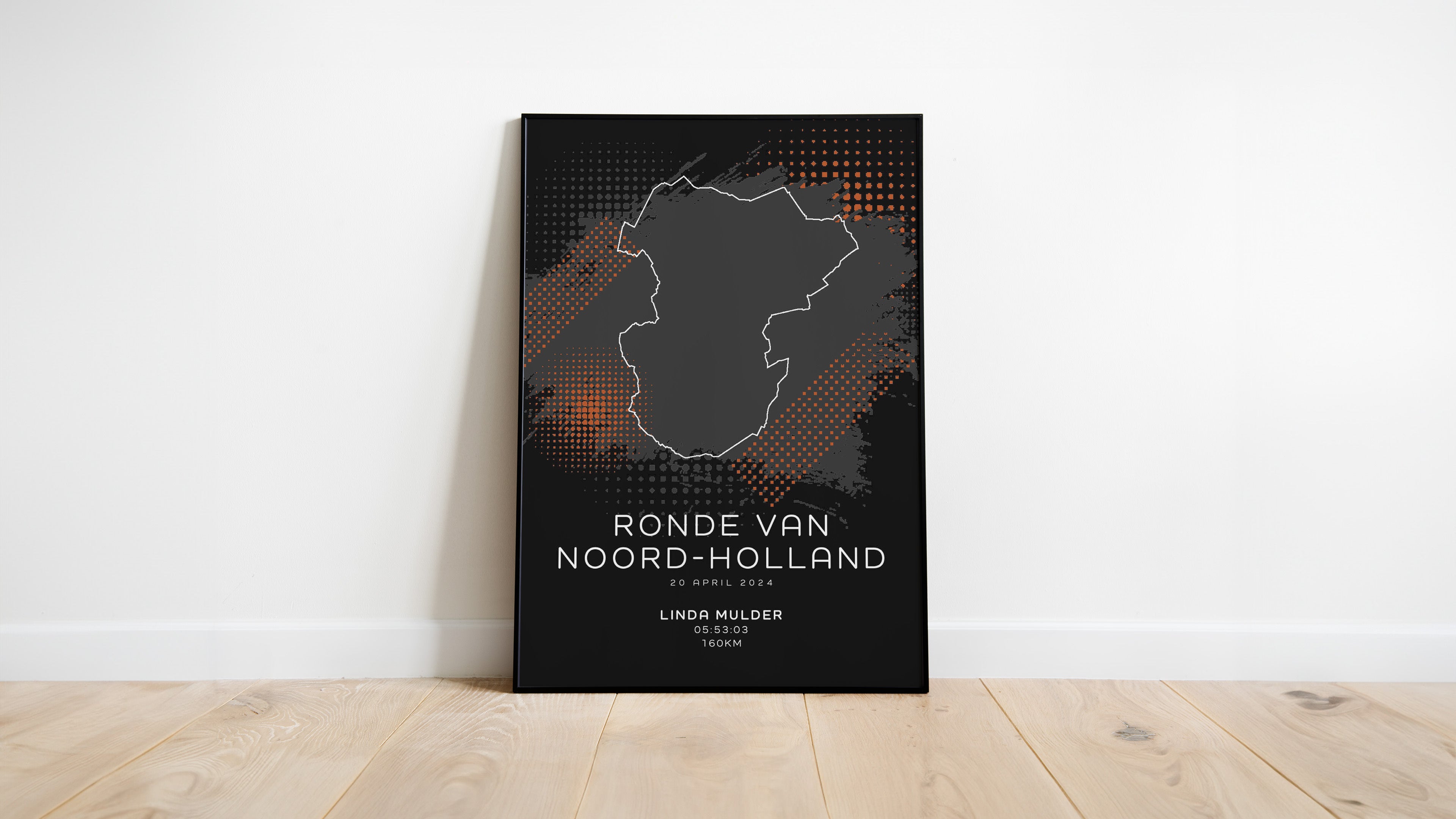 Ronde van Noord-Holland - Modern Dark - Poster
