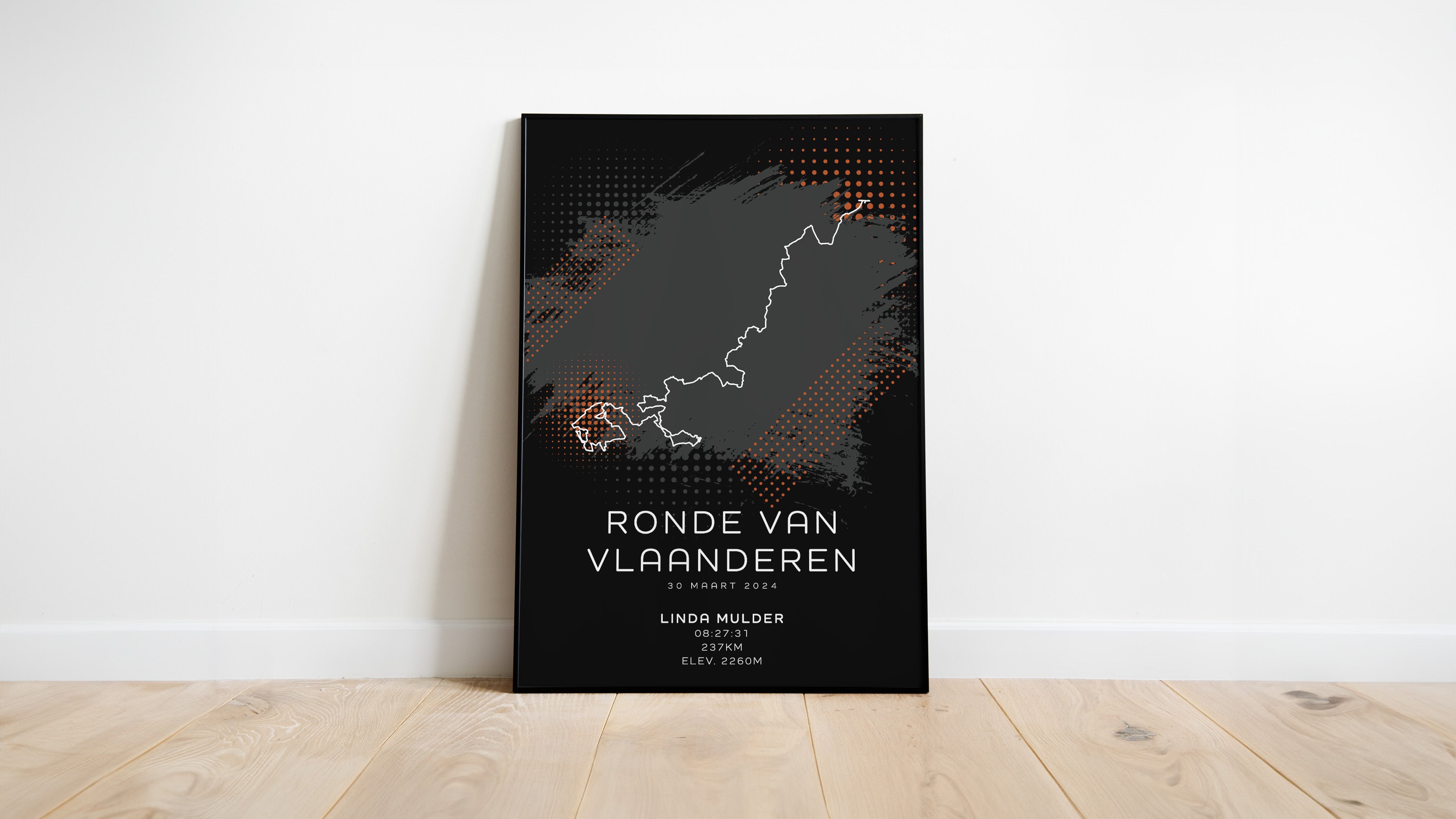 Ronde van Vlaanderen 2024 - Modern Dark - Poster