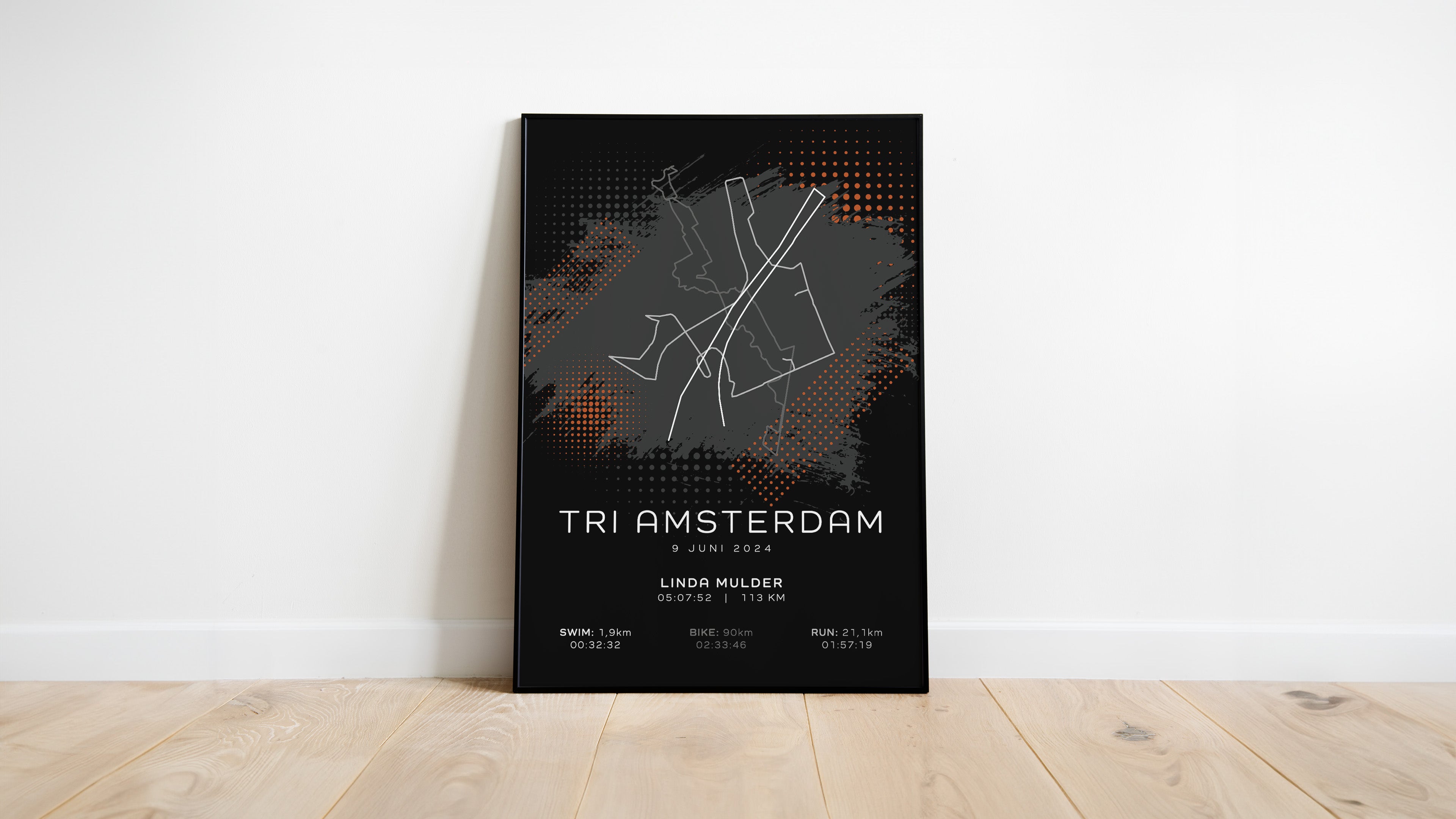 Tri Amsterdam 2024 - Modern Dark - Poster