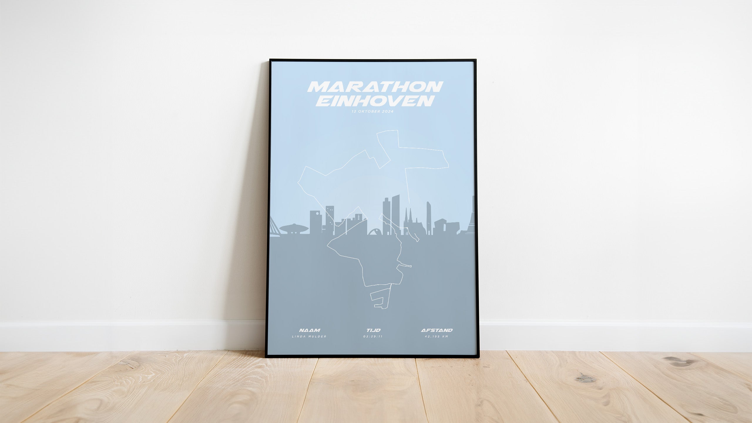 Marathon Eindhoven I Pastel Skyline I Poster