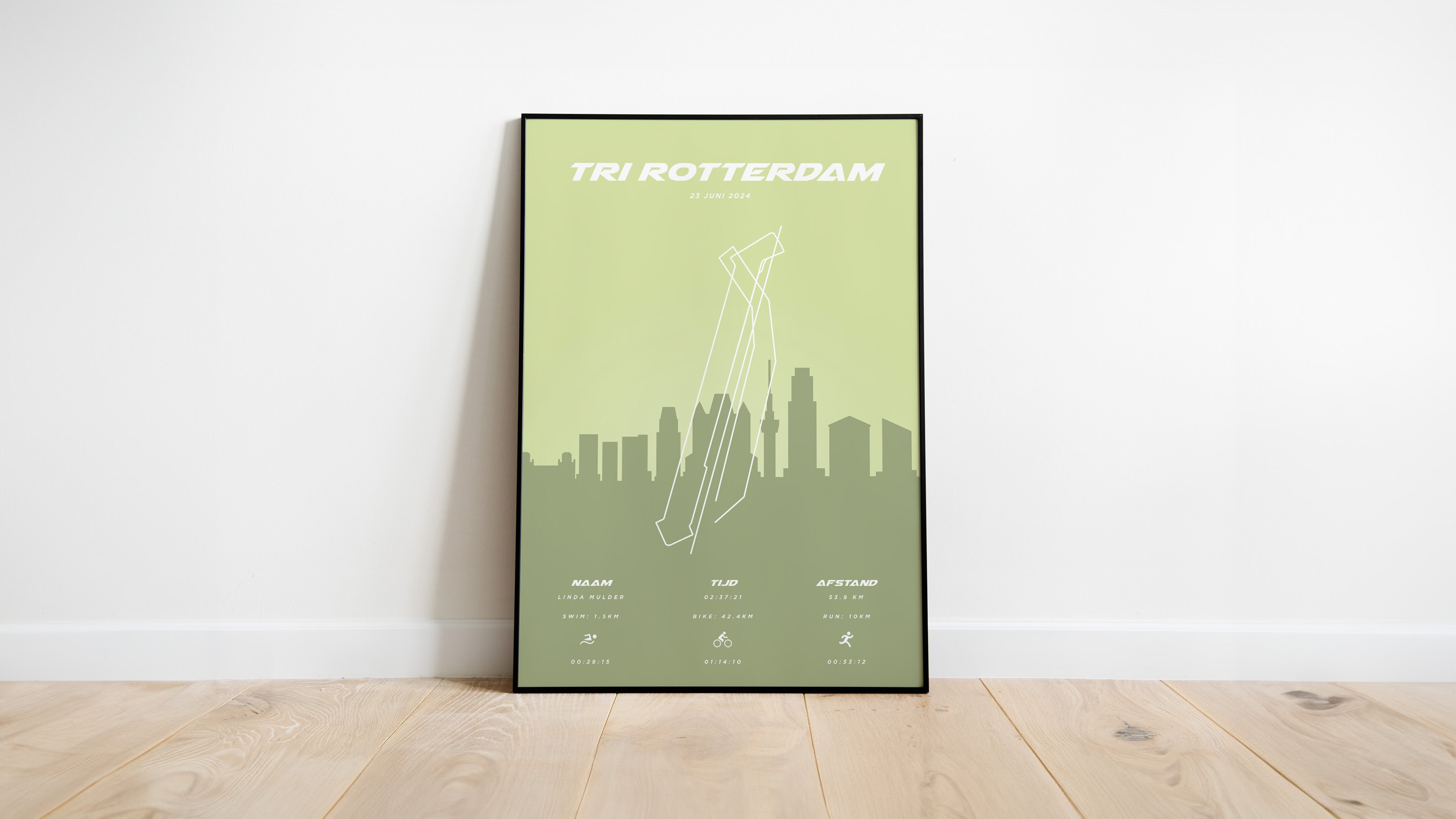 Tri Rotterdam 2025 I Pastel Skyline I Poster