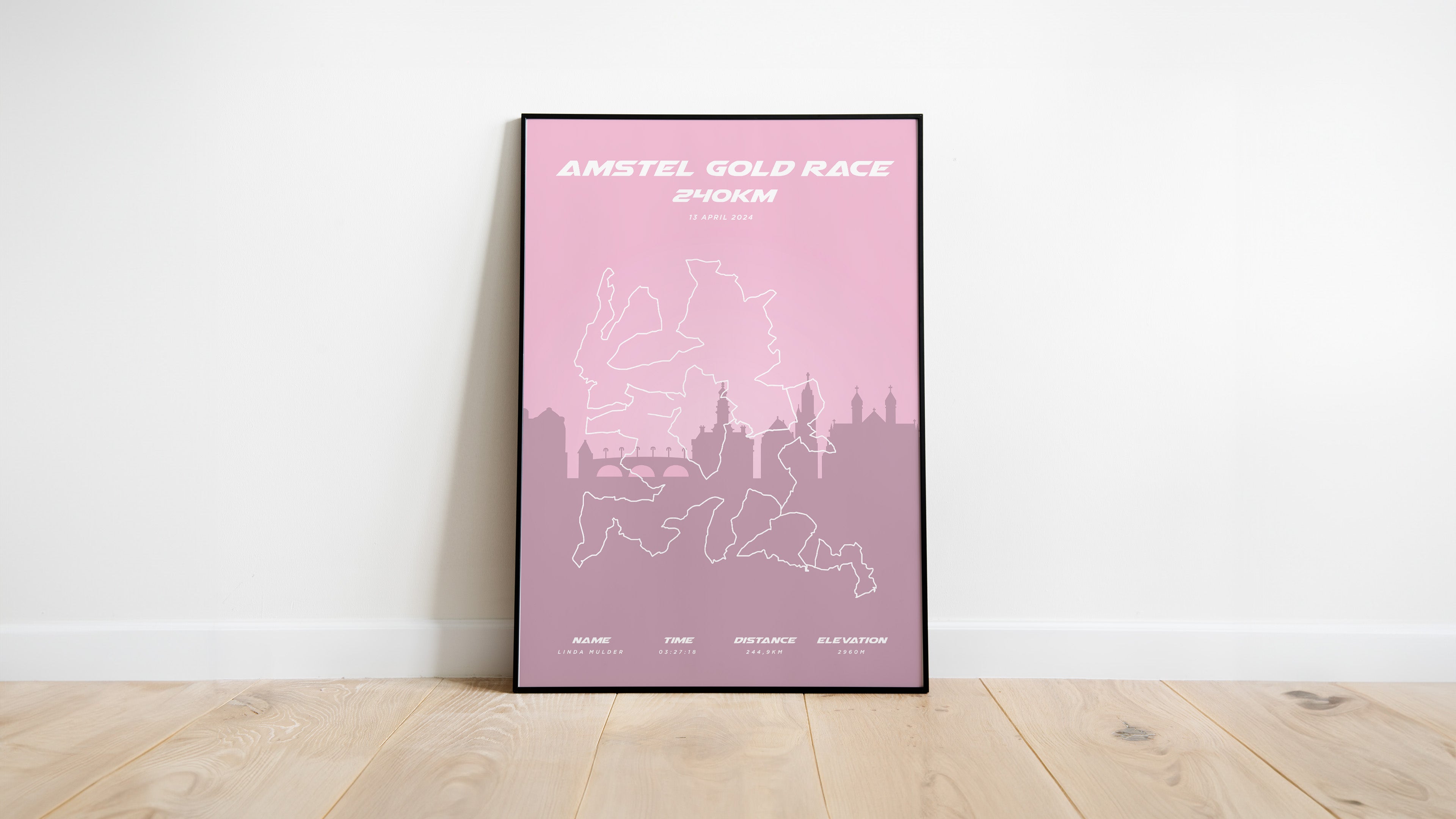 Amstel Gold Race 2024 - Pastel Skyline - Poster