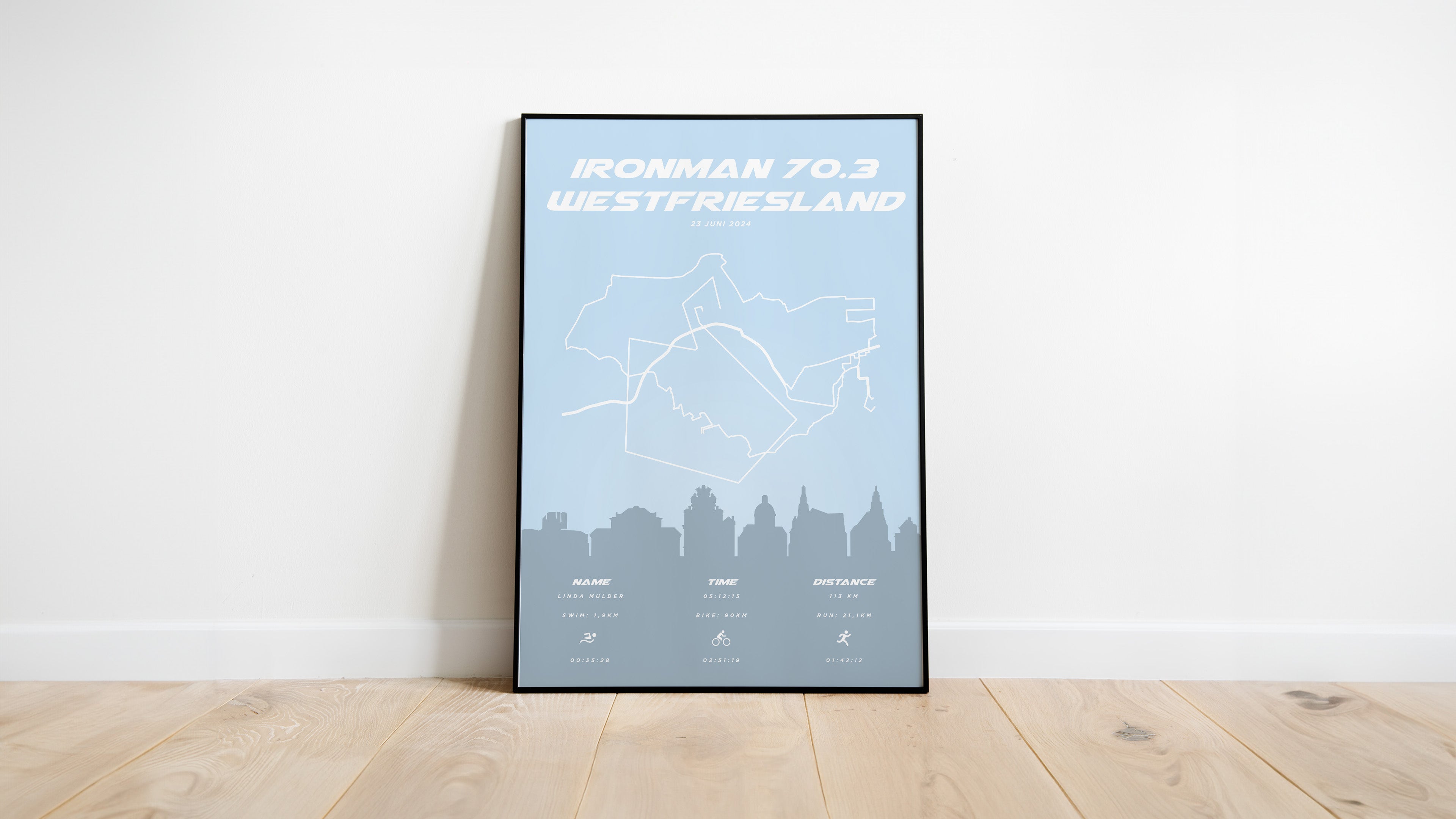 Ironman 70.3 Westfriesland 2025 I Pastel Skyline I Poster