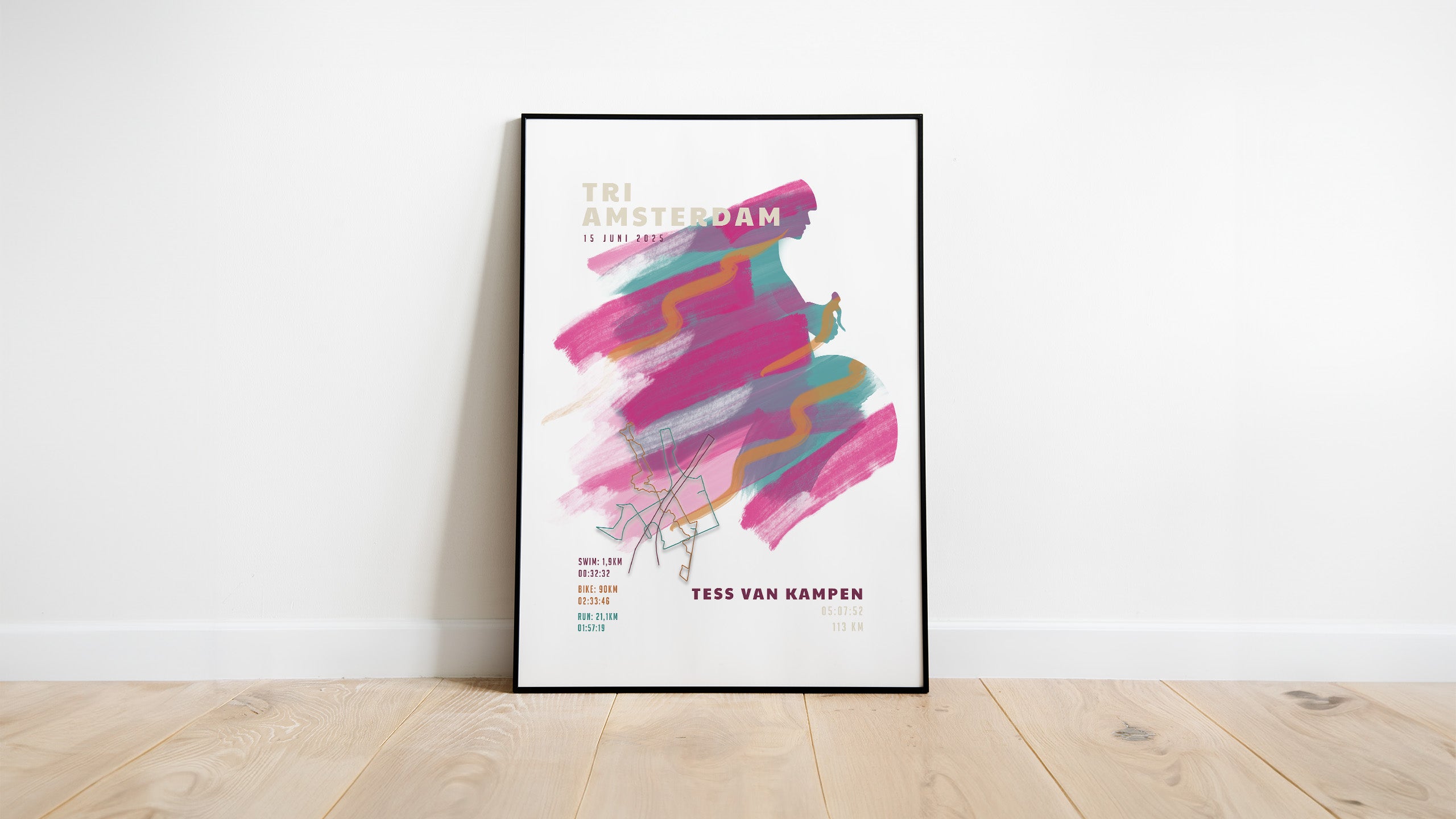 Tri Amsterdam 2025 I Sportive Art I Poster