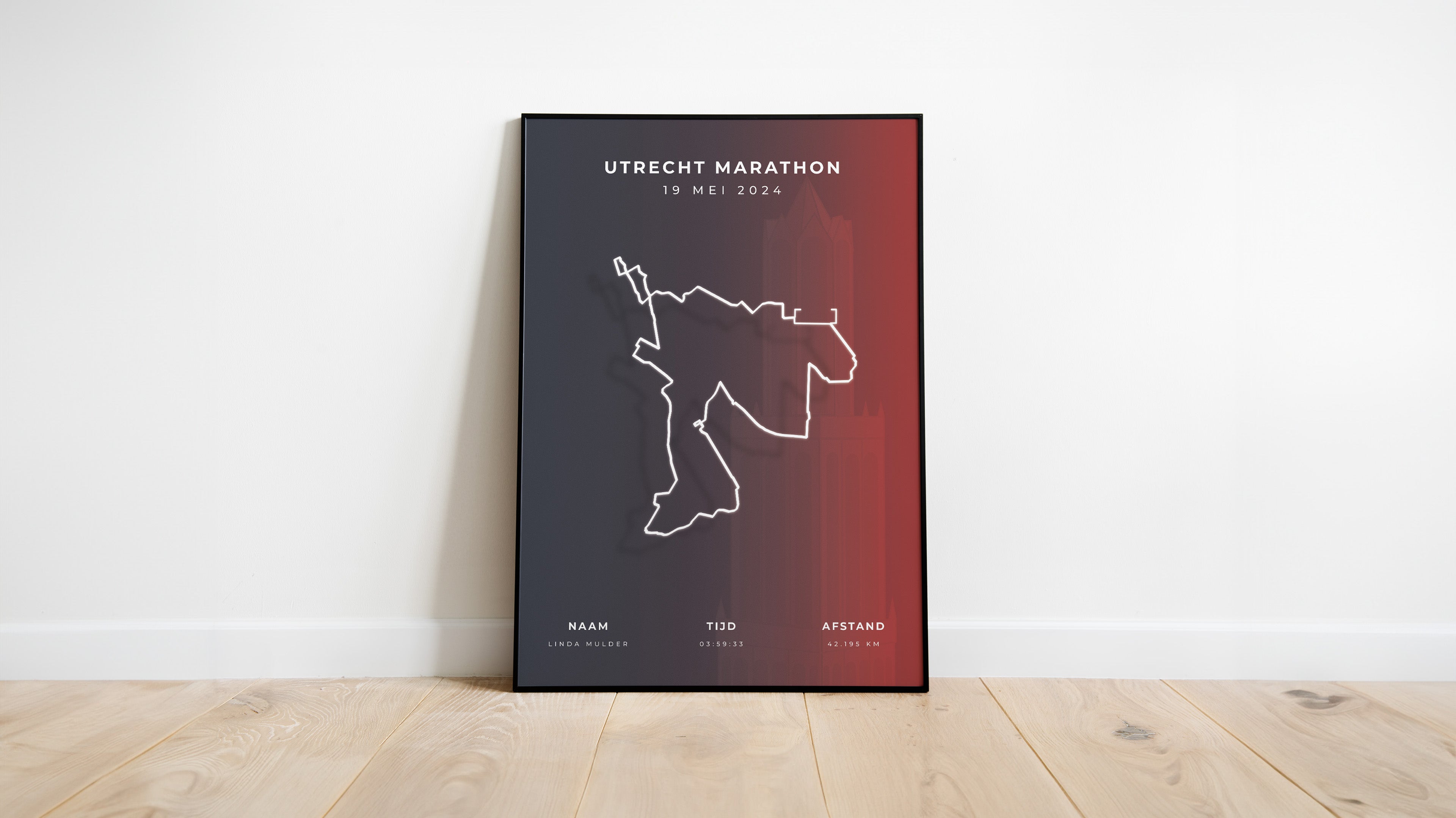 Utrecht Marathon 2024 - Stylish Landmark - Poster
