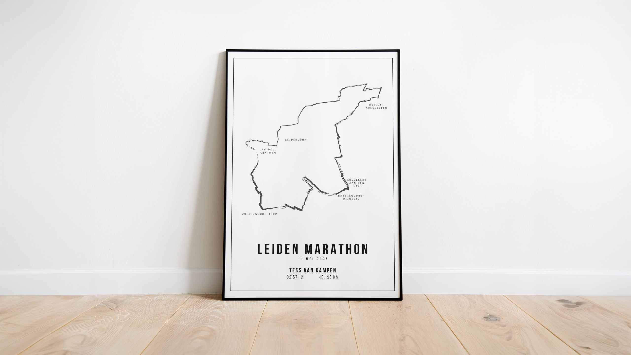 Leiden Marathon 2025 I Handmade Drawing I Poster