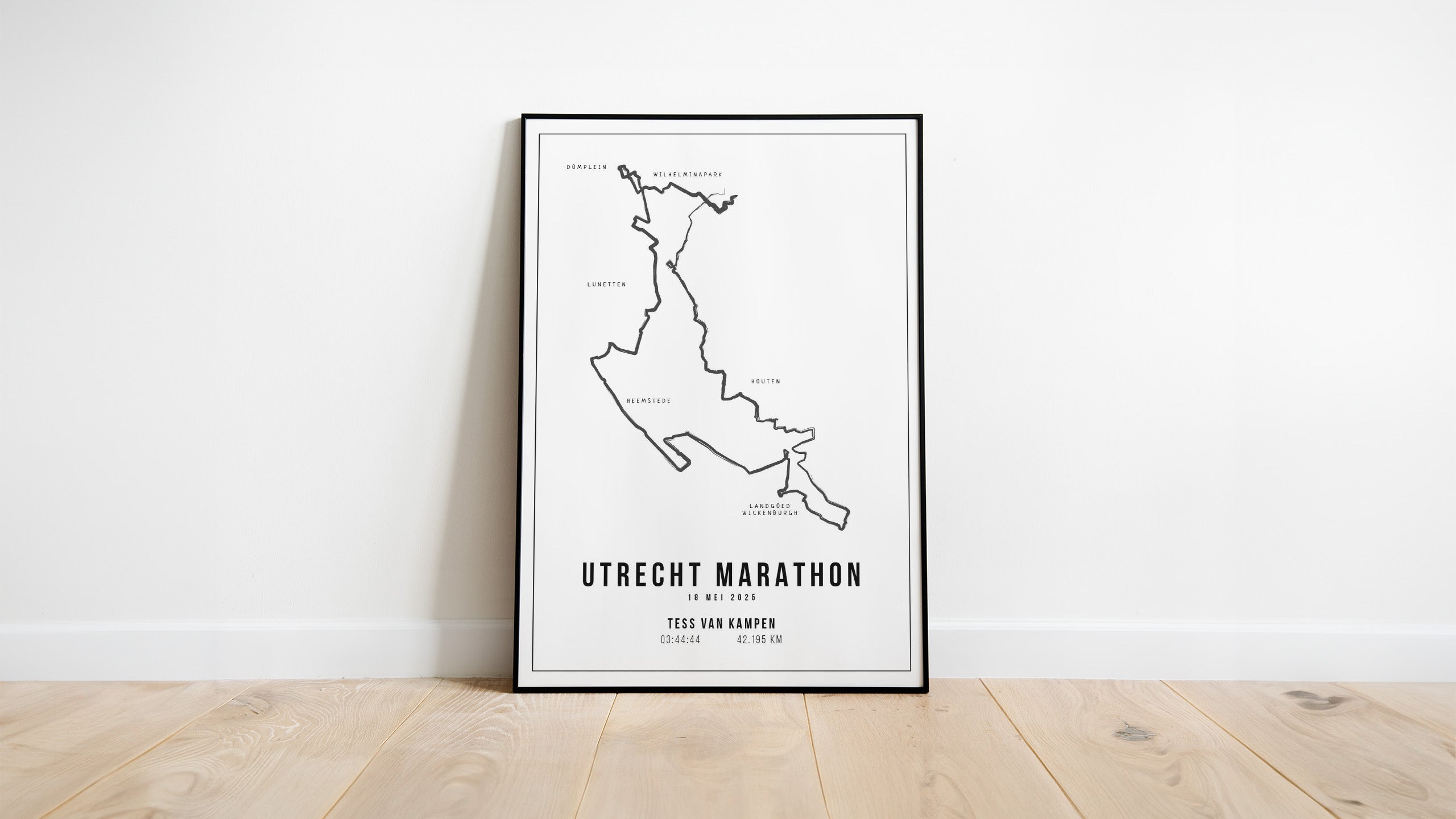 Utrecht Marathon 2025 I Handmade Drawing I Poster