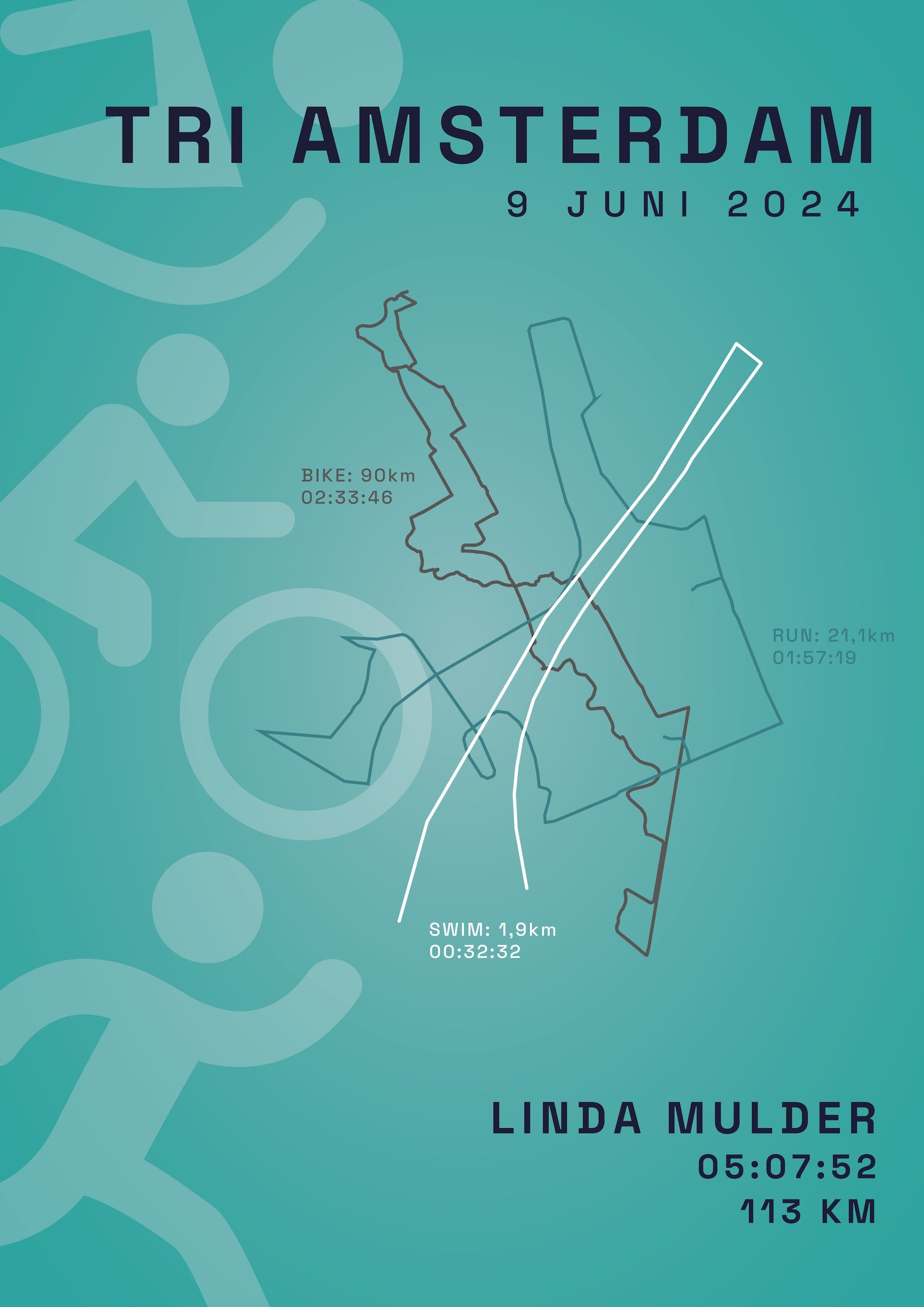Tri Amsterdam 2025 I Active Icon I Poster