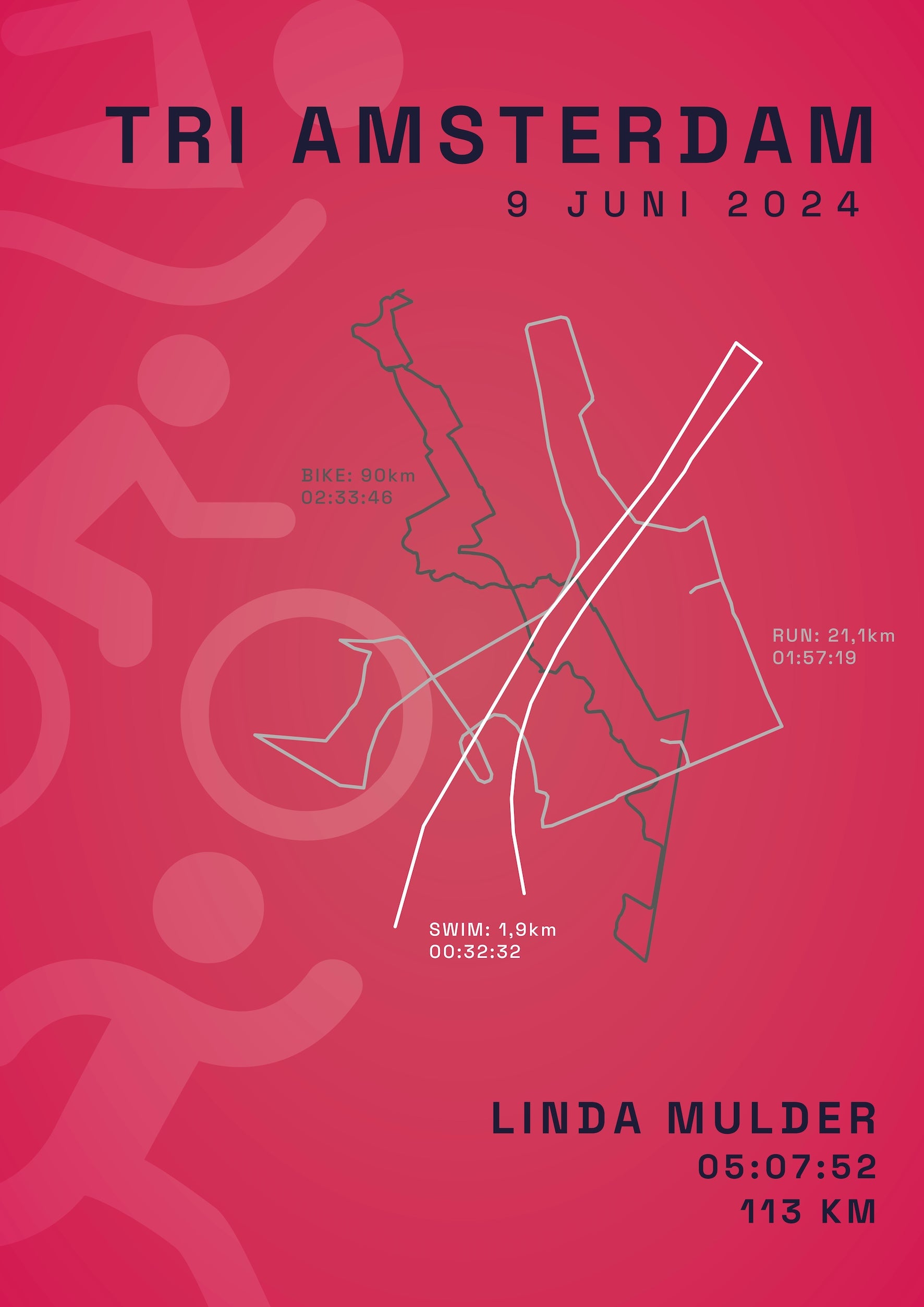 Tri Amsterdam 2025 I Active Icon I Poster