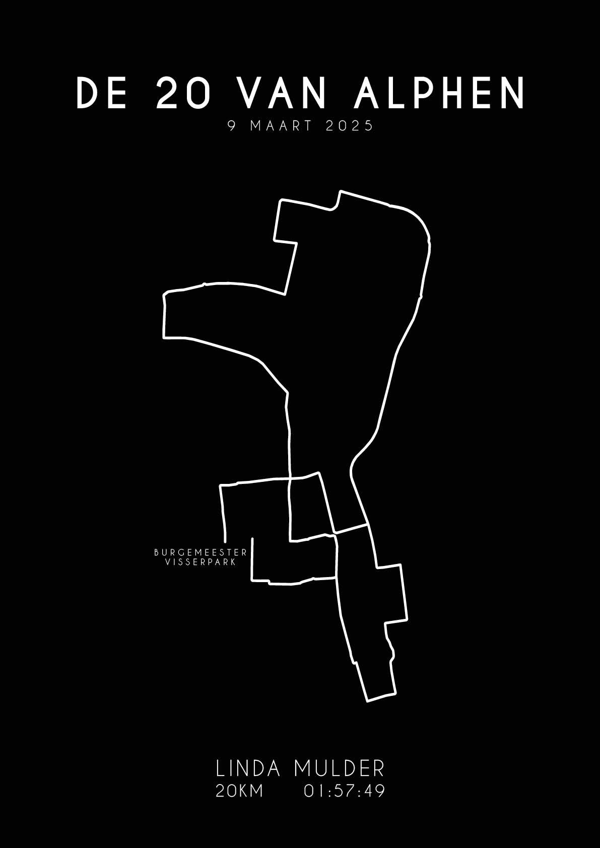 De 20 van Alphen I Black Elegance I Poster