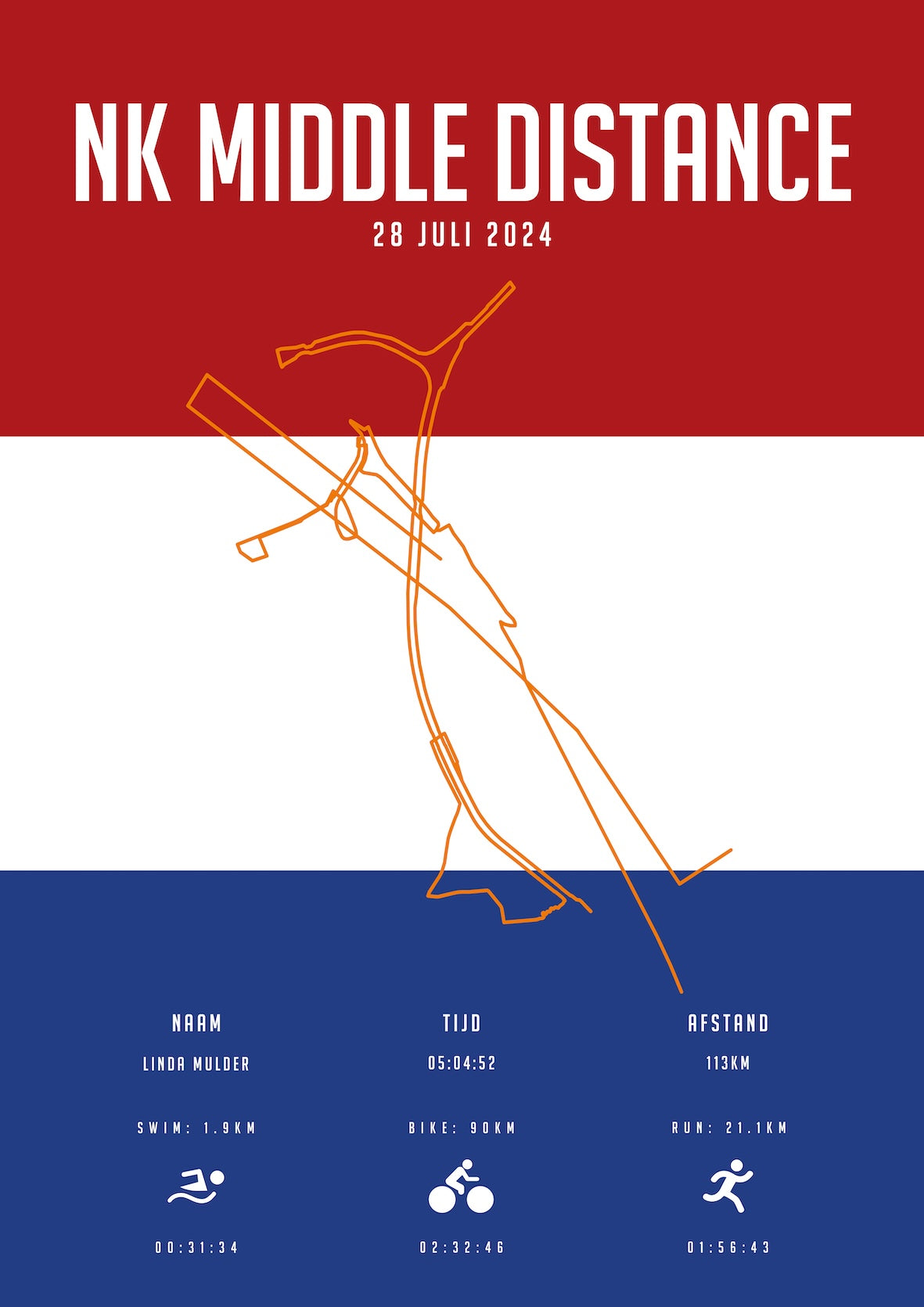 NK Middle Distance - City Flag - Poster