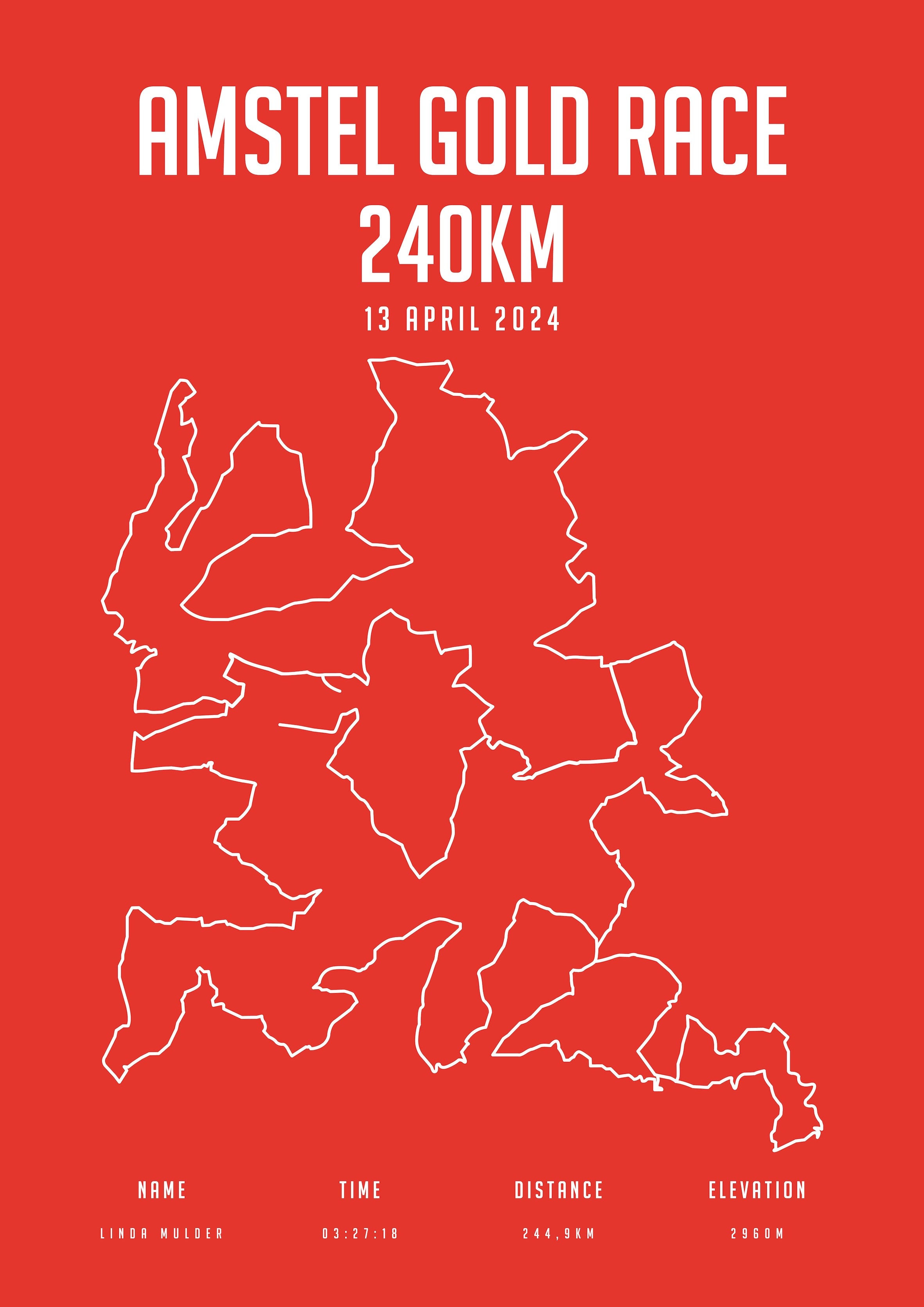 Amstel Gold Race 2024 - City Flag - Poster