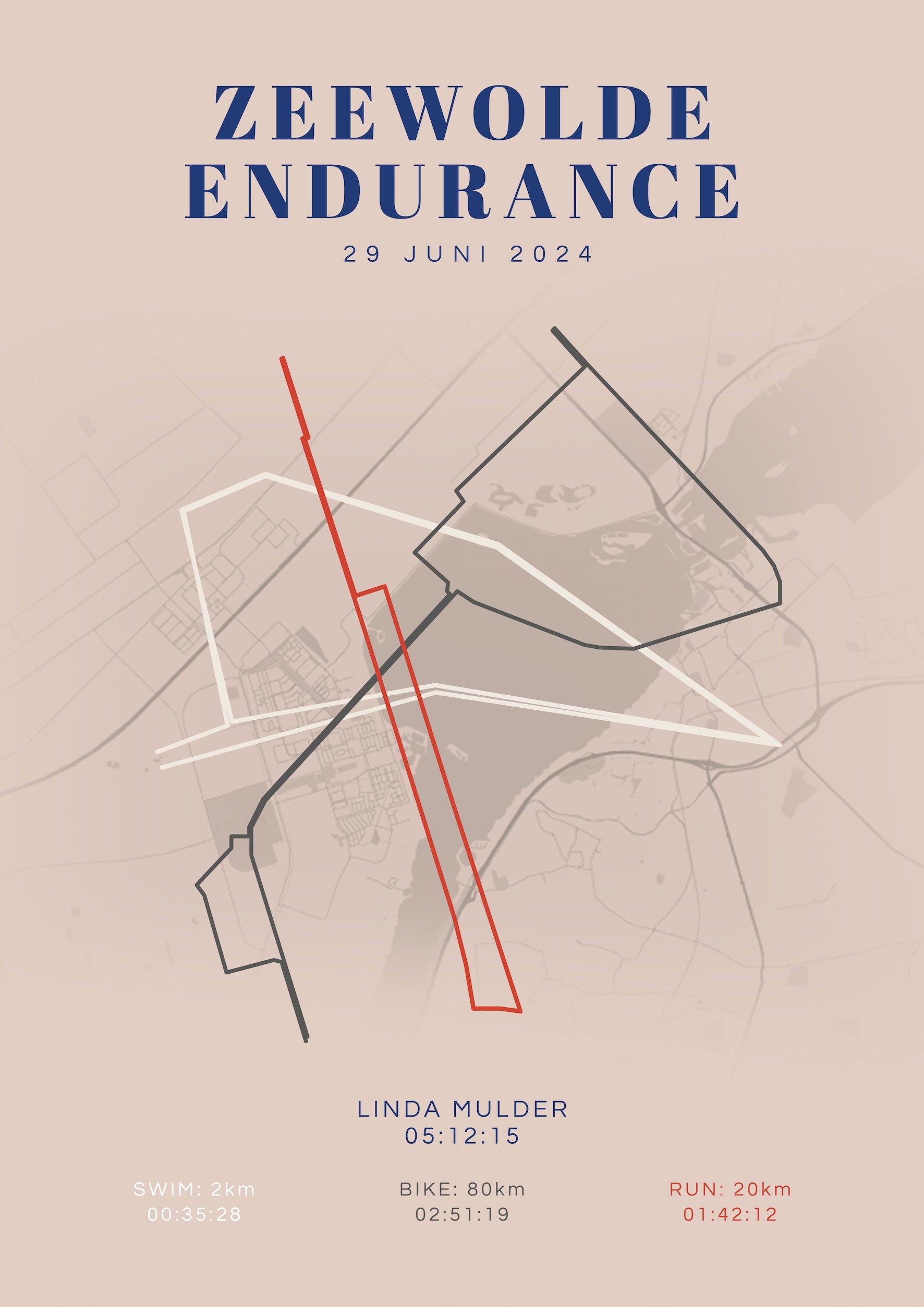 Zeewolde Endurance 2024 - Classic Citymap - Poster
