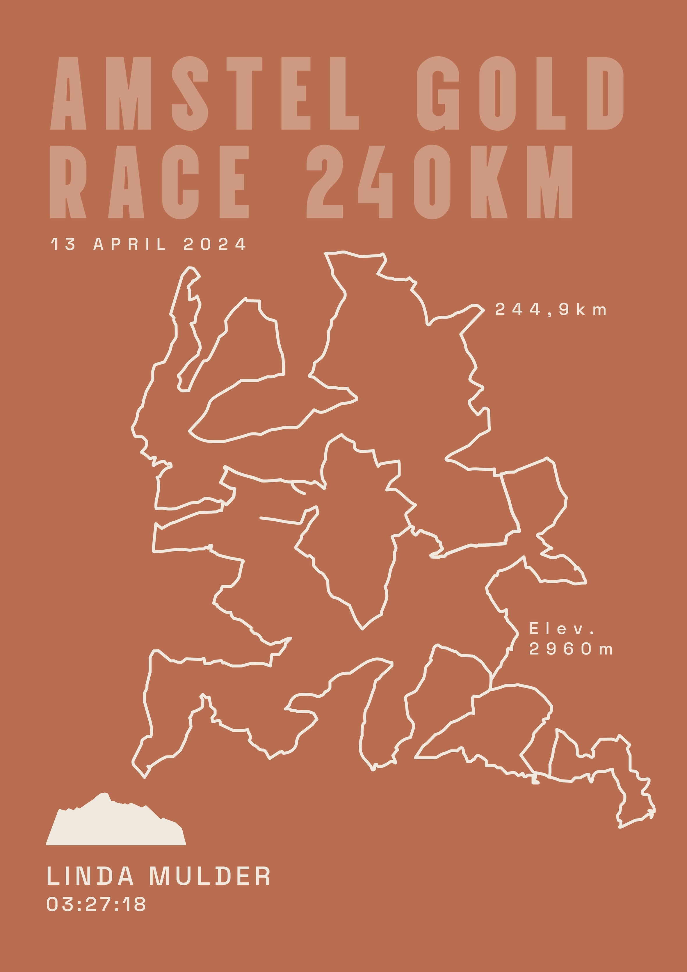 Amstel Gold Race 2024 - Classic Solid - Poster