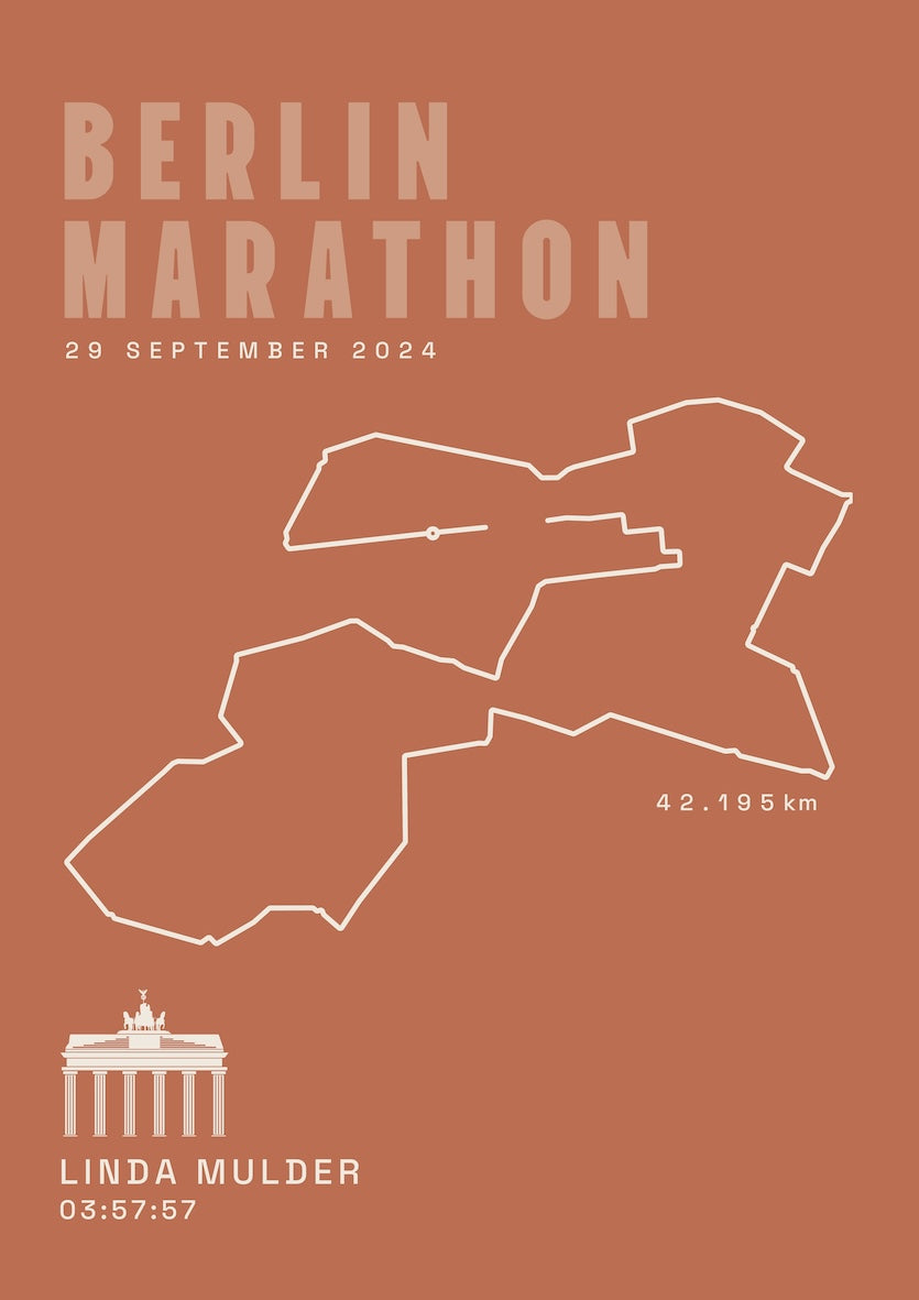 Berlijn Marathon 2025 I Classic Solid I Poster