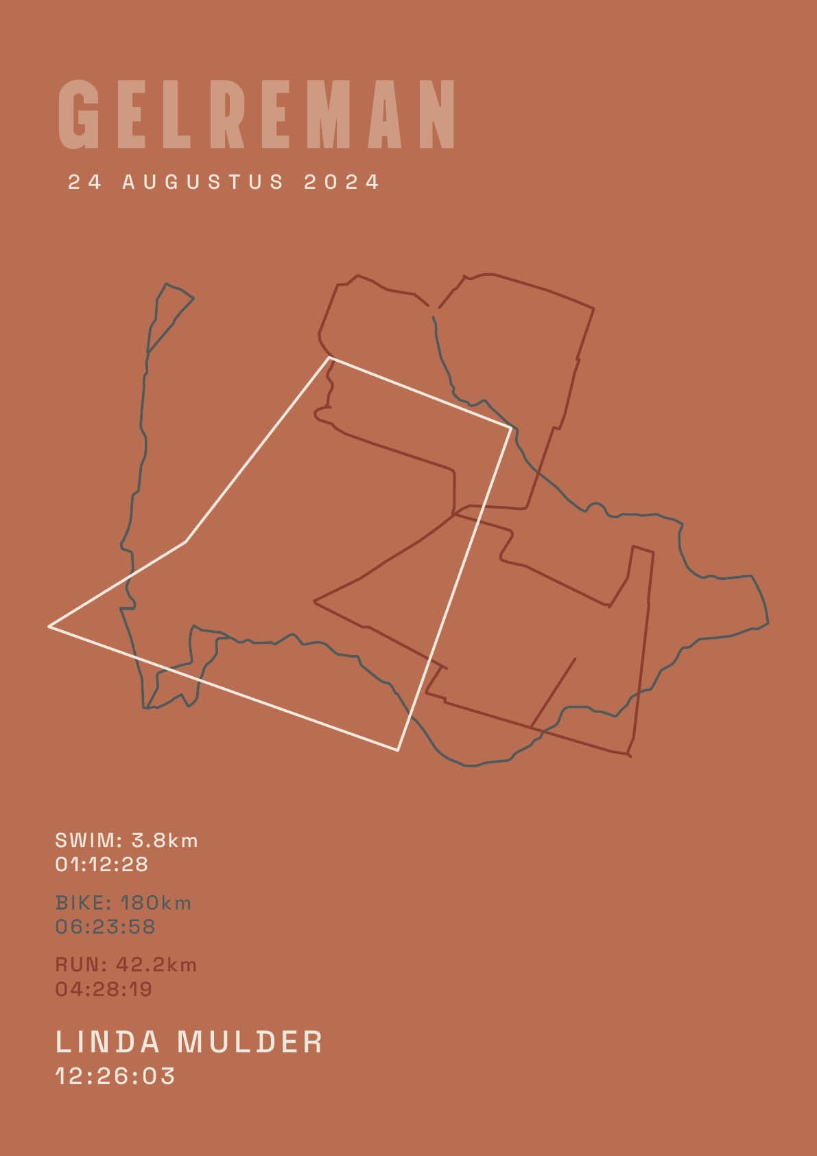 Poster met naam I Gelreman 2024 I Classic Solid