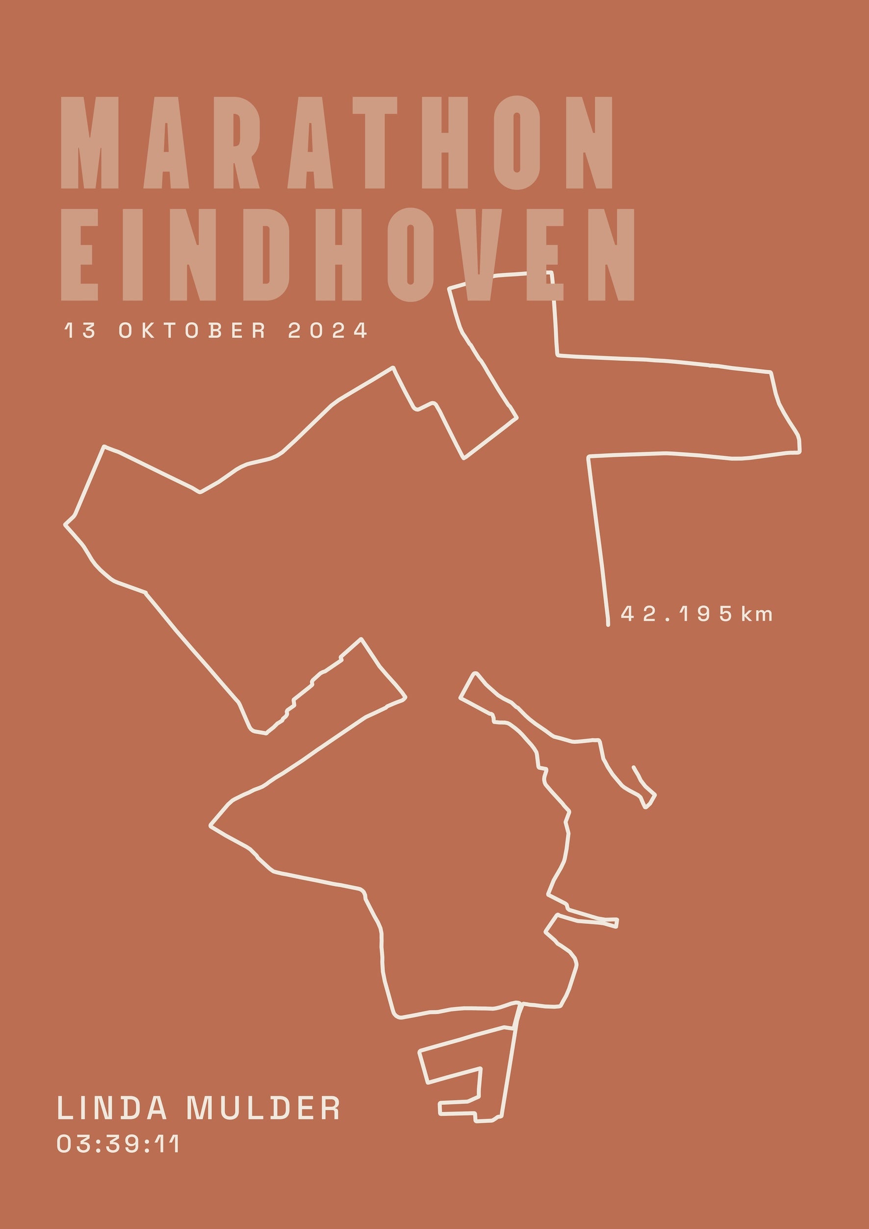 Marathon Eindhoven 2025 I Classic Solid I Poster