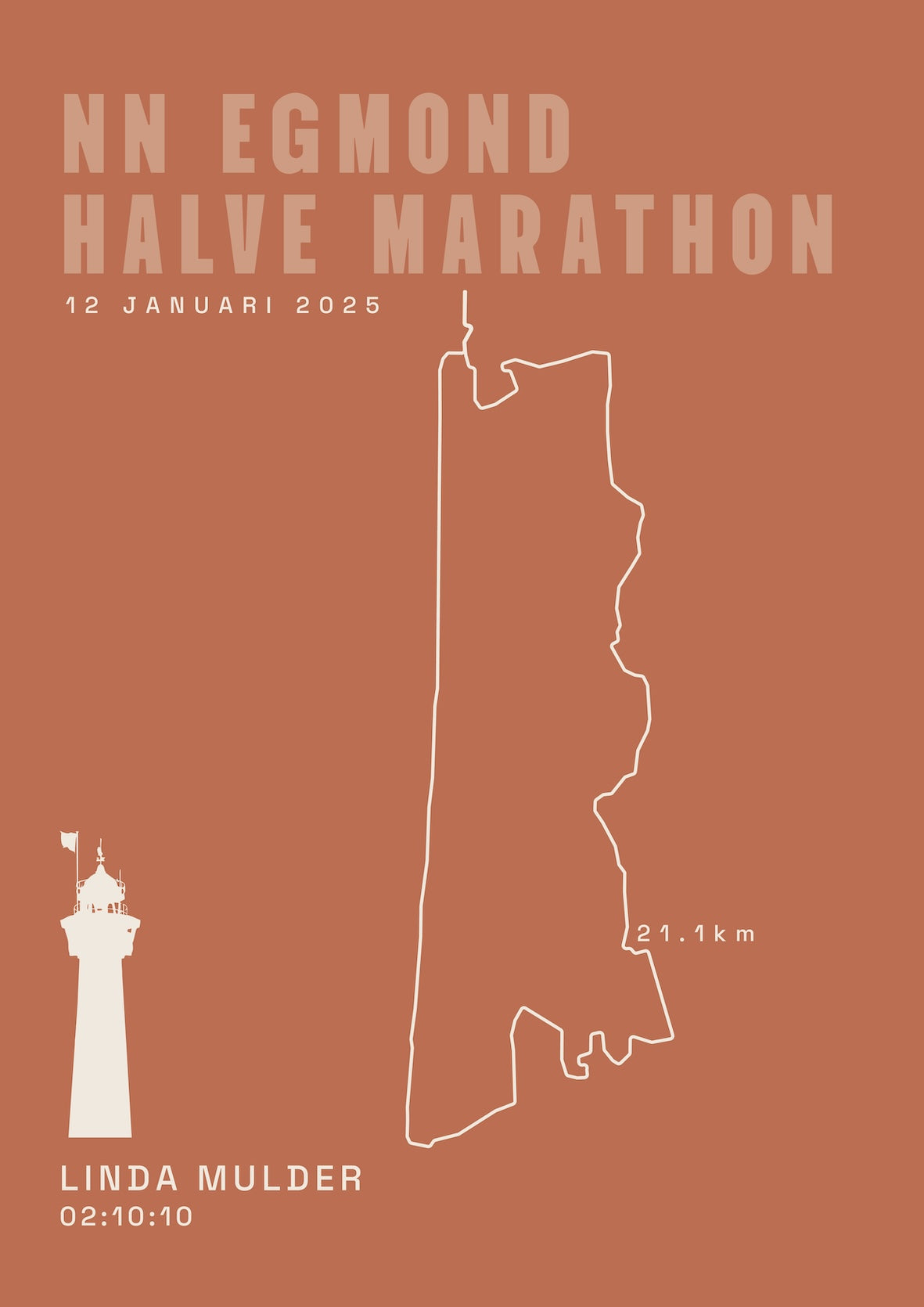 NN Egmond Halve Marathon I Classic Solid I Poster
