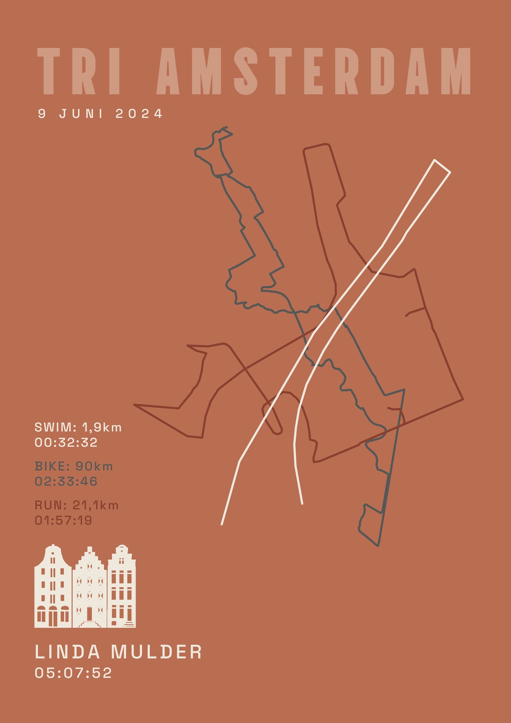 Tri Amsterdam 2025 I Classic Solid I Poster