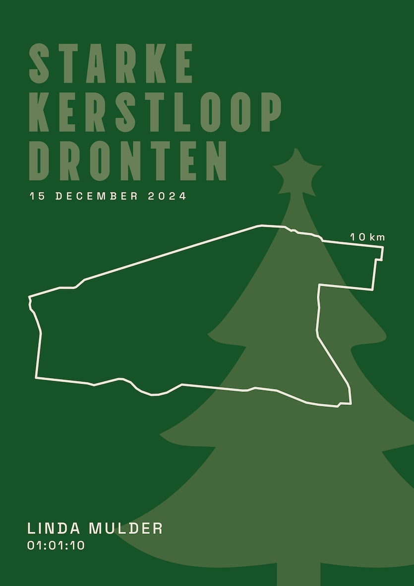 Starke kerstloop Dronten 2024 I Classic Solid I Poster