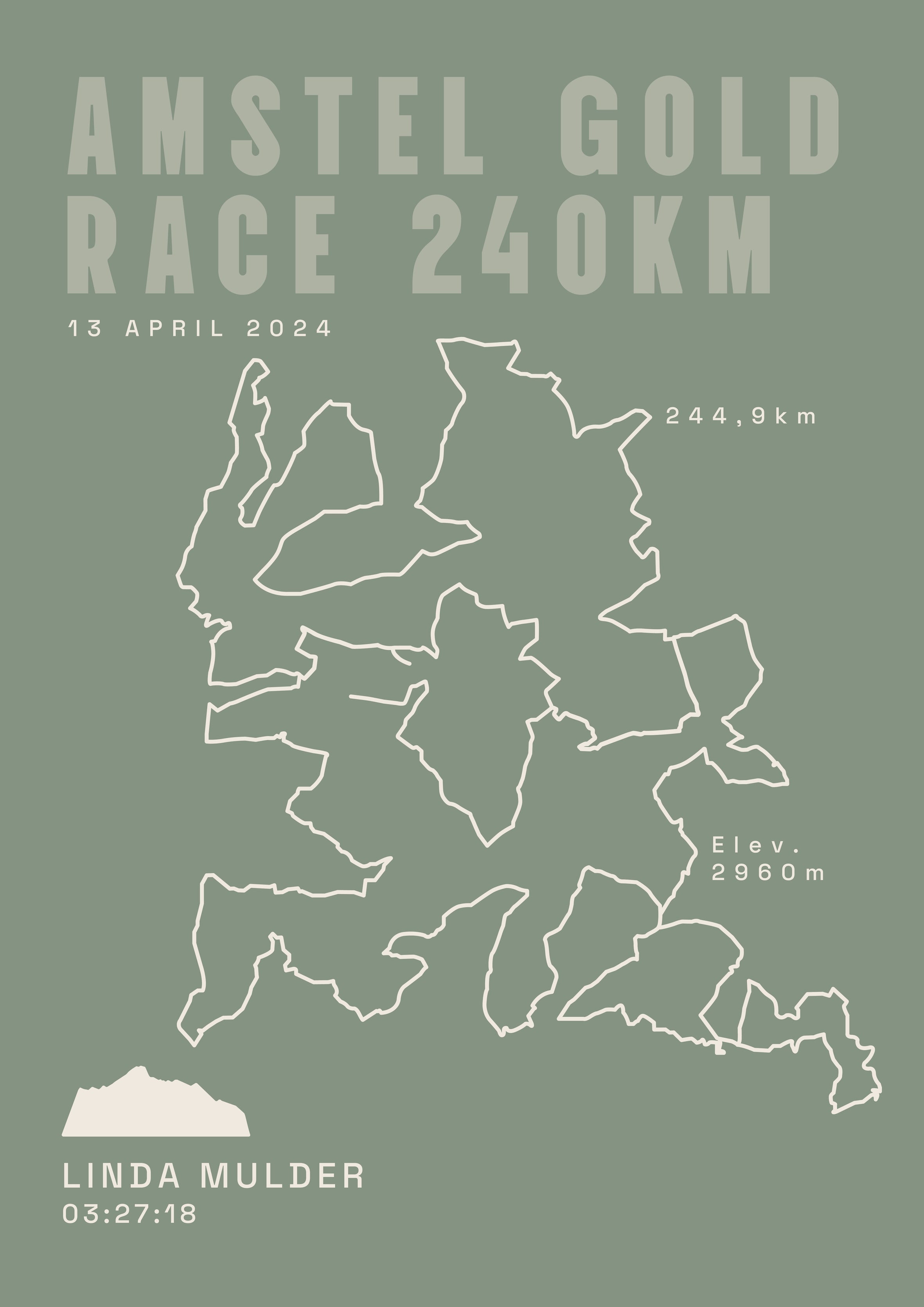 Amstel Gold Race 2024 - Classic Solid - Poster