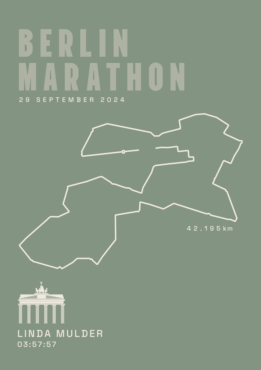 Berlijn Marathon 2025 I Classic Solid I Poster
