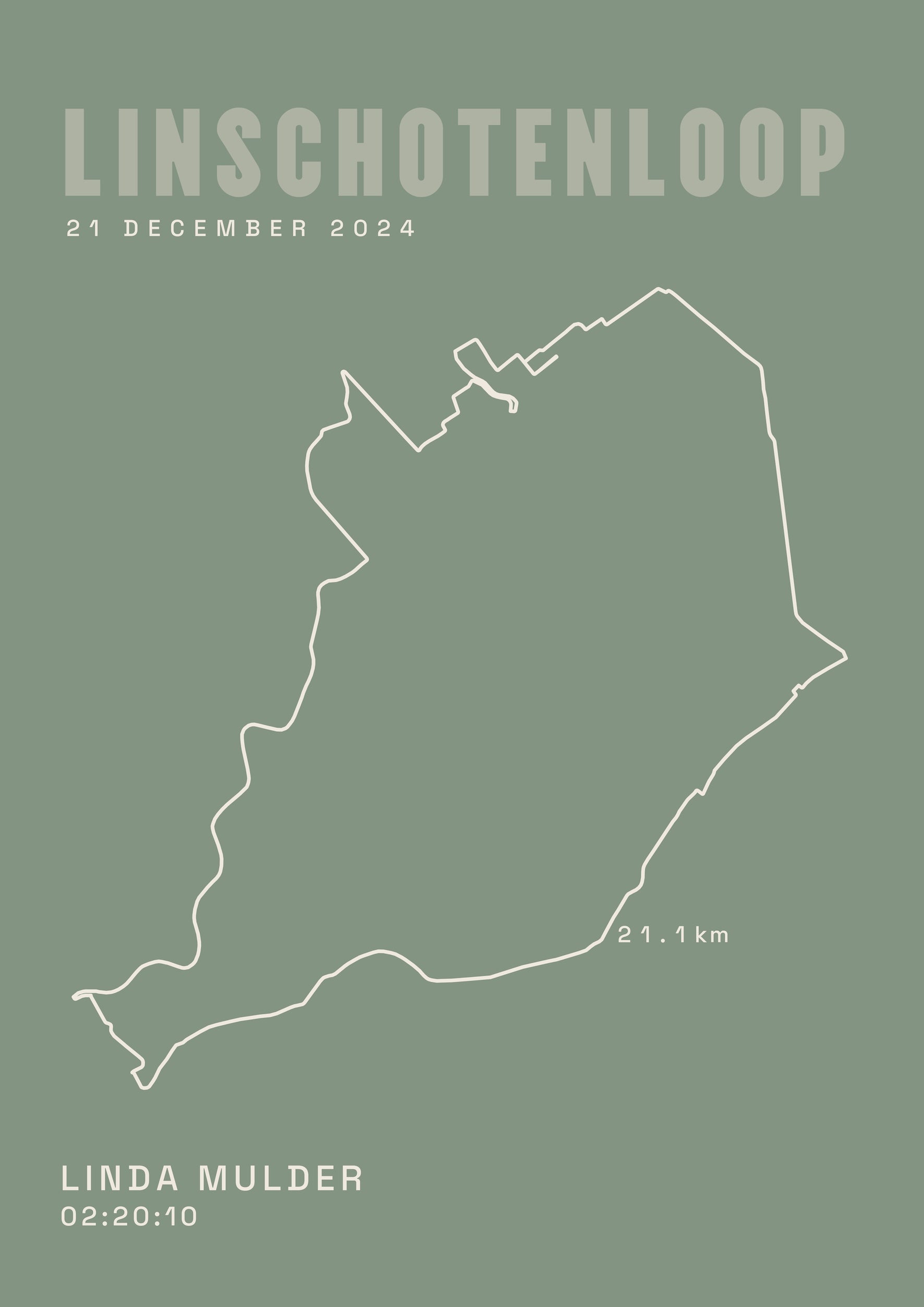 Linschotenloop 2024 I Classic Solid I Poster