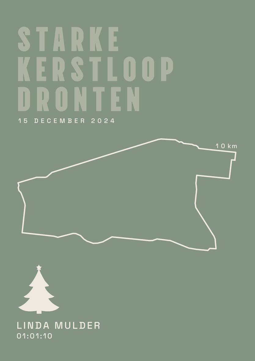 Starke kerstloop Dronten 2024 I Classic Solid I Poster