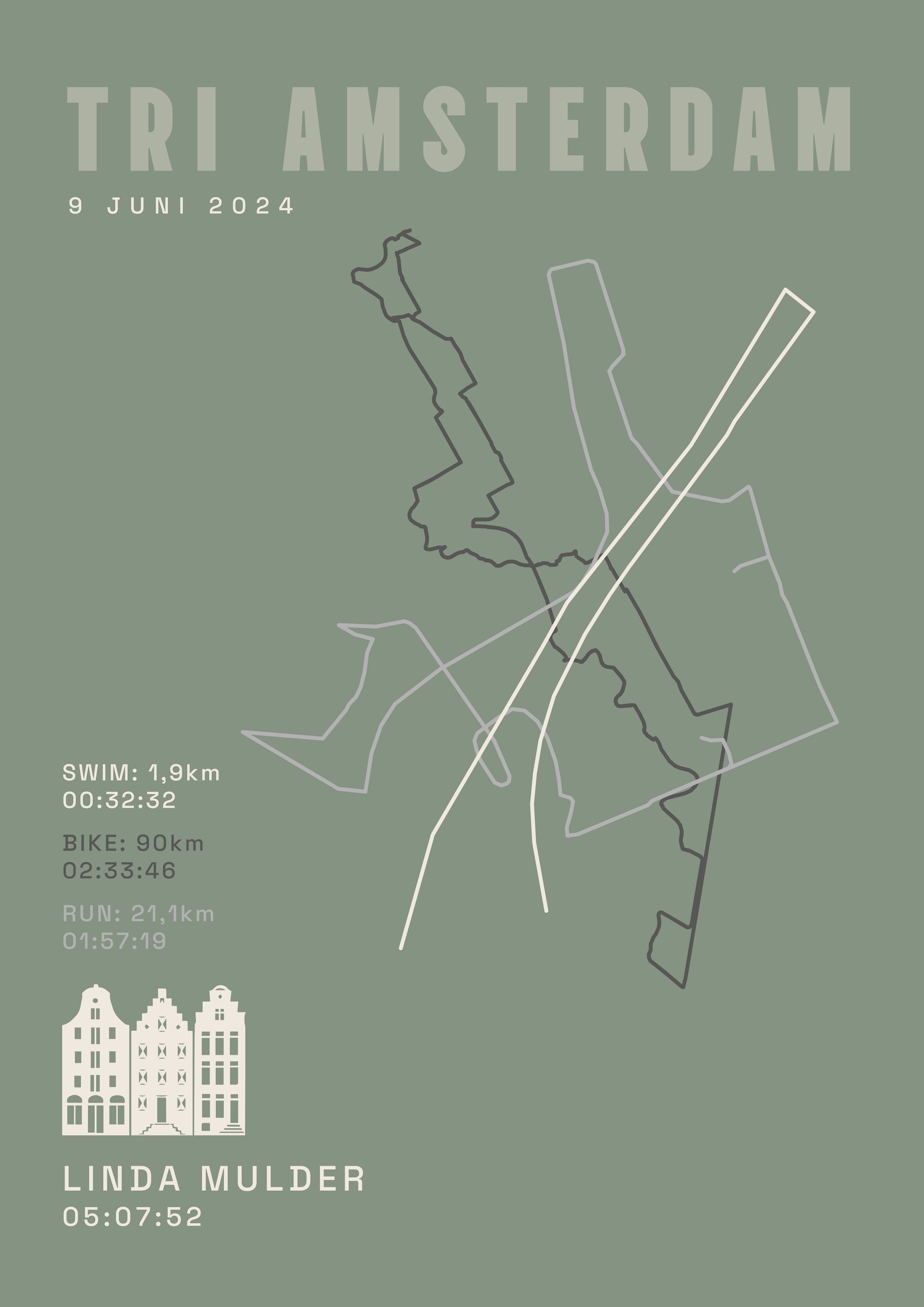 Tri Amsterdam 2025 I Classic Solid I Poster